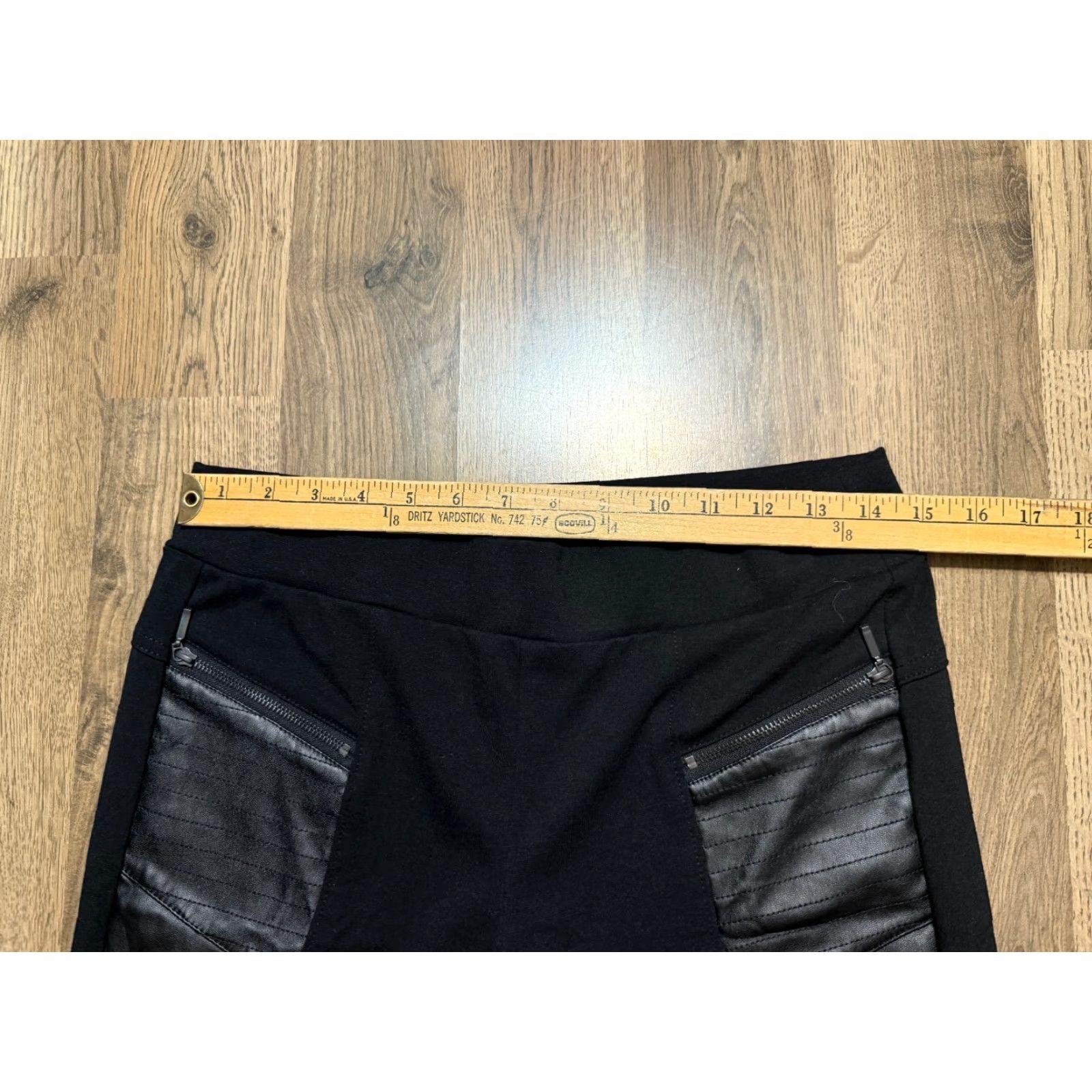 Worthington Worthington Pants Women's Medium Black Skinny Pull On Mid Rise Pants Size 32" / US 10 / IT 46 - 7 Thumbnail