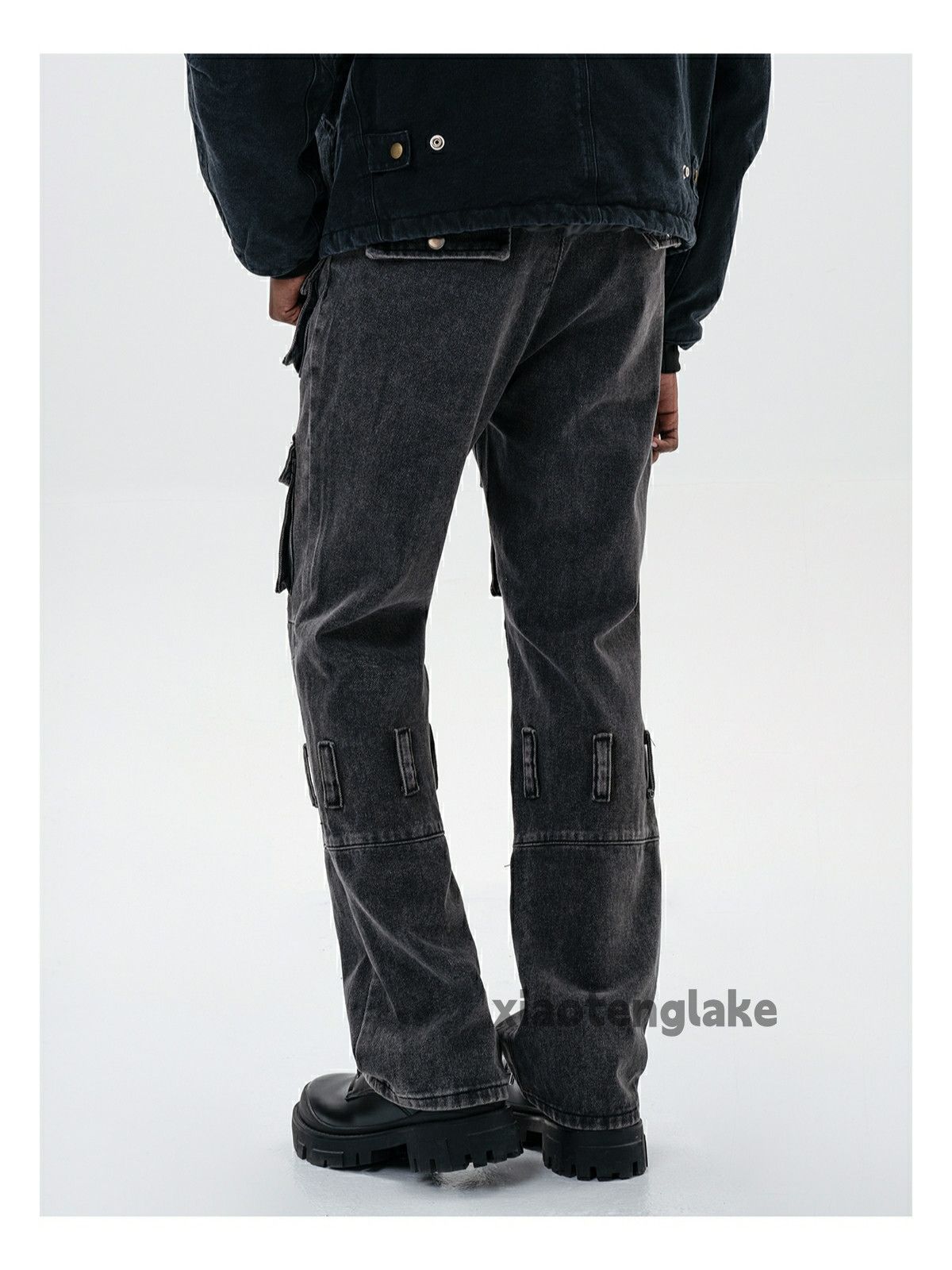 Jean × Vintage washed faded punk grunge cargo hiphop jeans Size US 32 / EU 48 - 5 Thumbnail