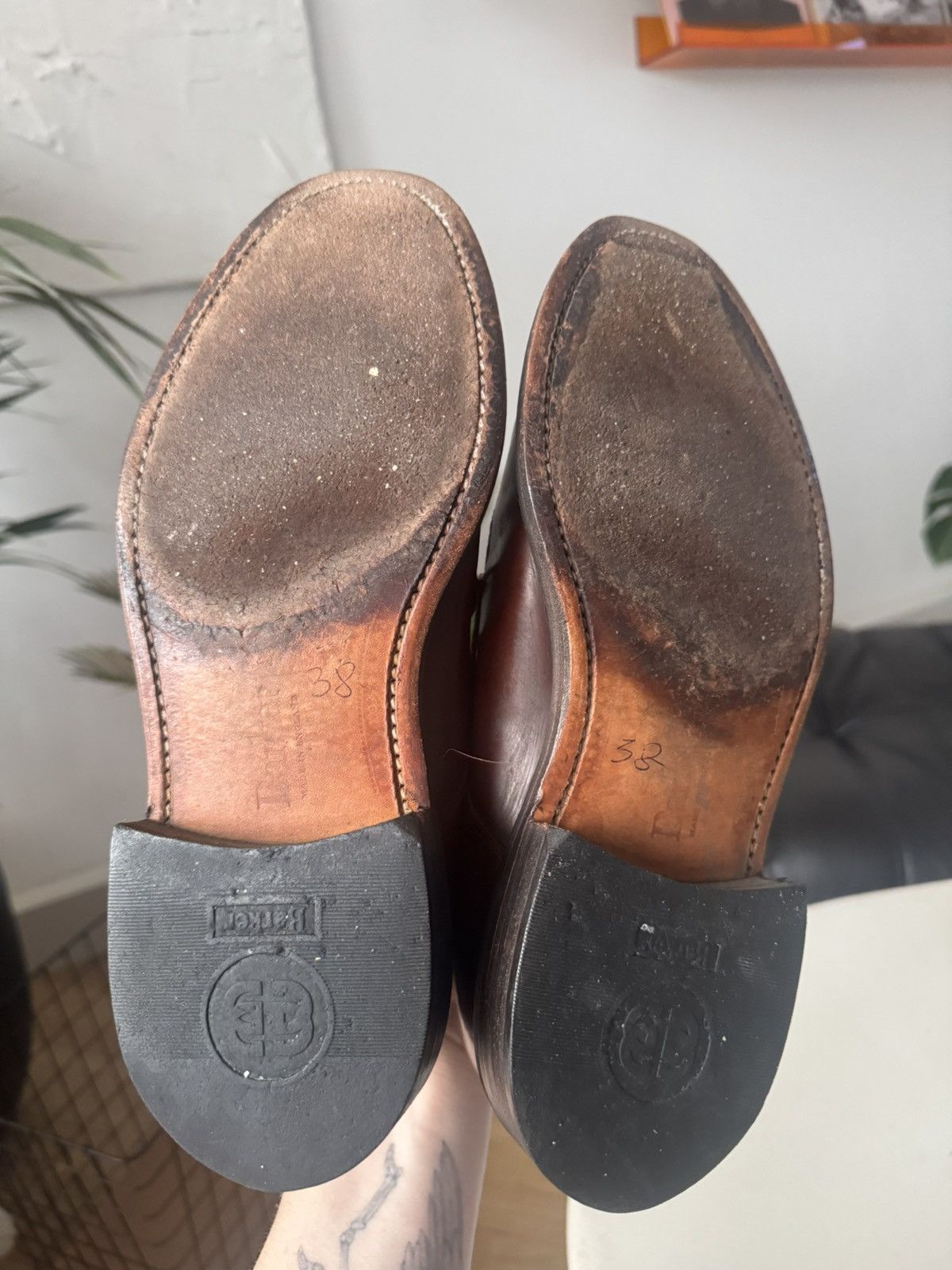 Leather BARKER Leather Derby Made in England Casual Brown Shoes Size US 9 / EU 42 - 8 Thumbnail