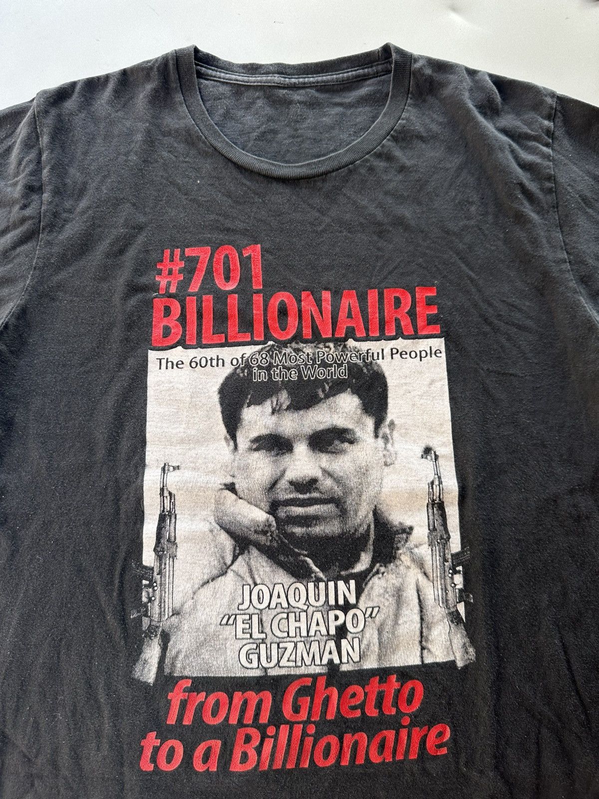 Rap Tees Vintage EL CHAPO Guzman Drug Lord Tees Size US L / EU 52-54 / 3 - 3 Thumbnail