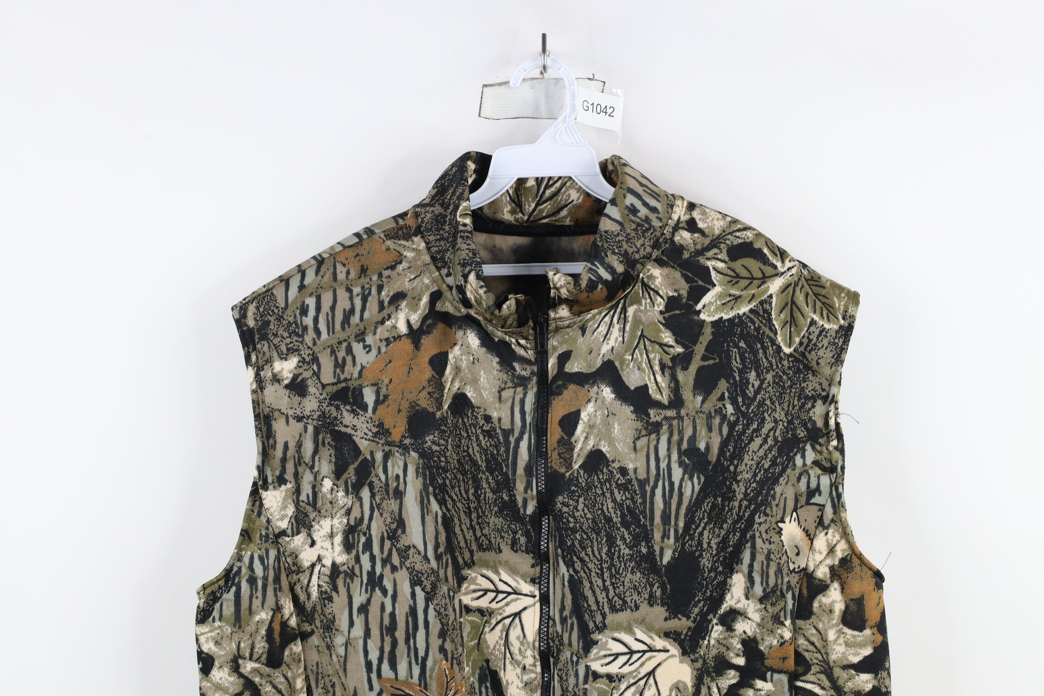 Vintage Vintage 90s Streetwear Camouflage Full Zip Vest Jacket Size US XXL / EU 58 / 5 - 2 Thumbnail