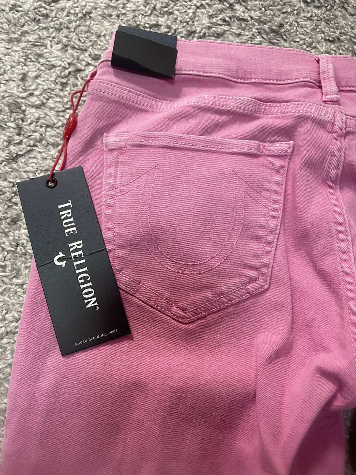 True Religion True Religion Halle Mid Rise Super Skinny NEW Pink size 27 Size 26" / US 2 / IT 38 - 3 Thumbnail