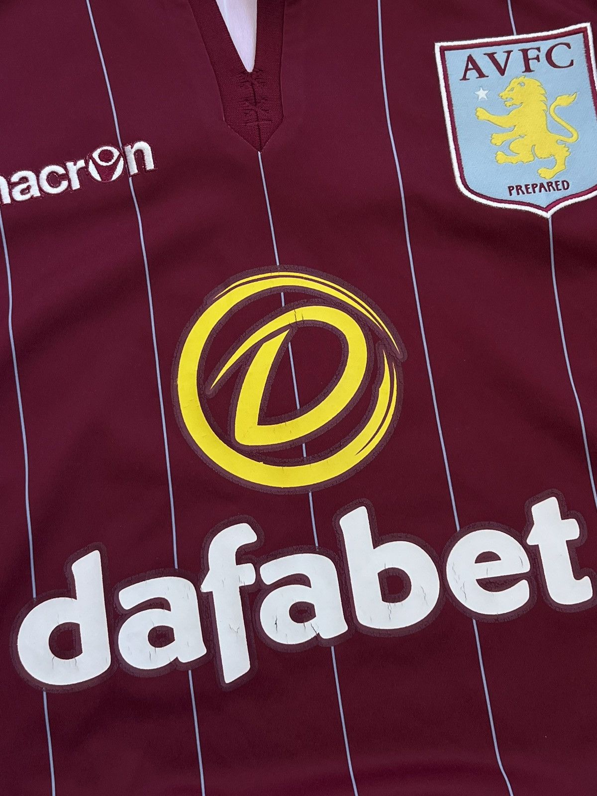 Macron Aston Villa 2014-2015 Home SET Soccer Long Sleeve Jersey Size US M / EU 48-50 / 2 - 7 Thumbnail