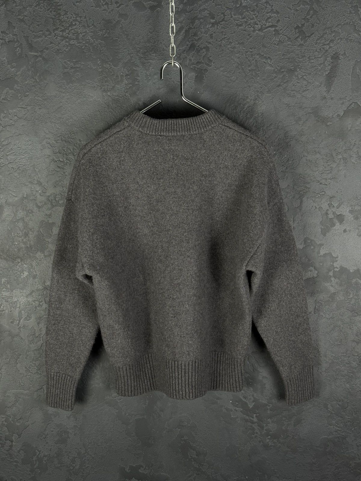 AMI AMI PARIS ADC Logo-Intarsia Virgin Wool Sweater Size US S / EU 44-46 / 1 - 11 Thumbnail