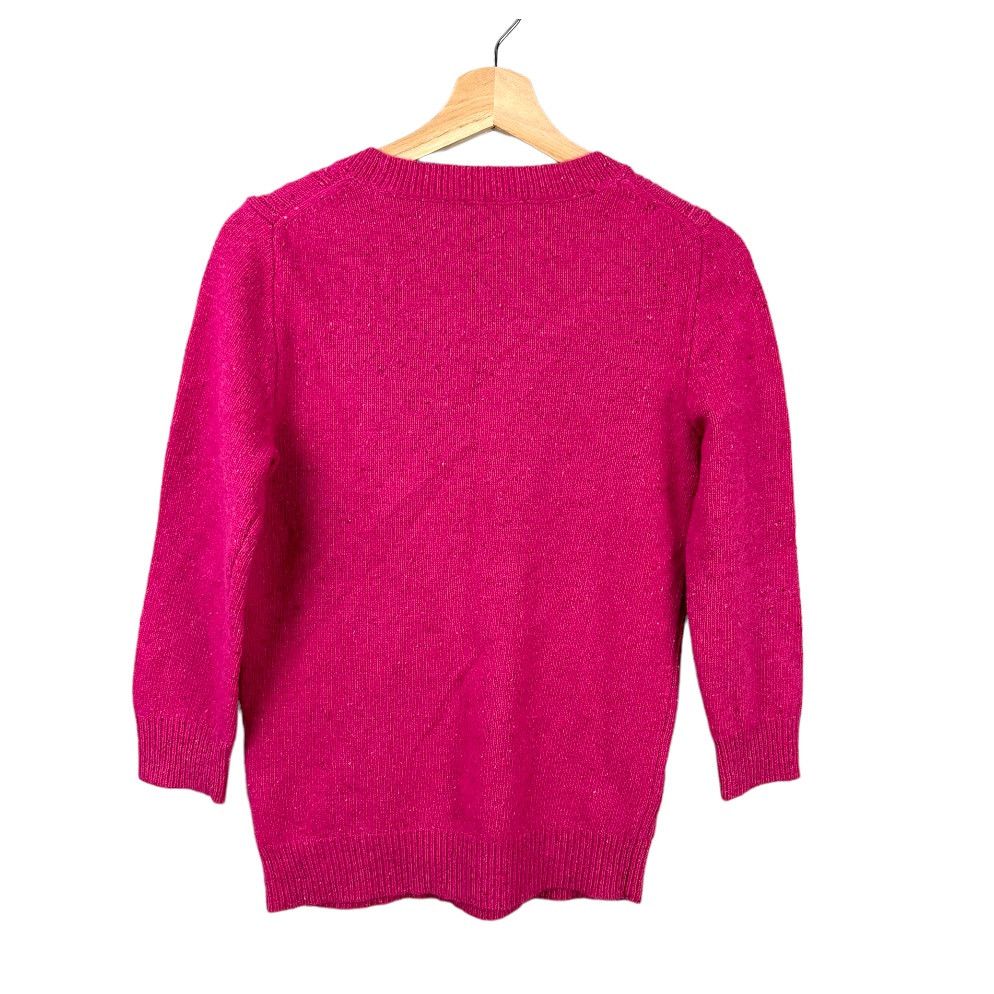J.Crew J Crew Pink Lambs Wool Cable Knit Cableknit Sweater S Small Size S / US 4 / IT 40 - 2 Thumbnail