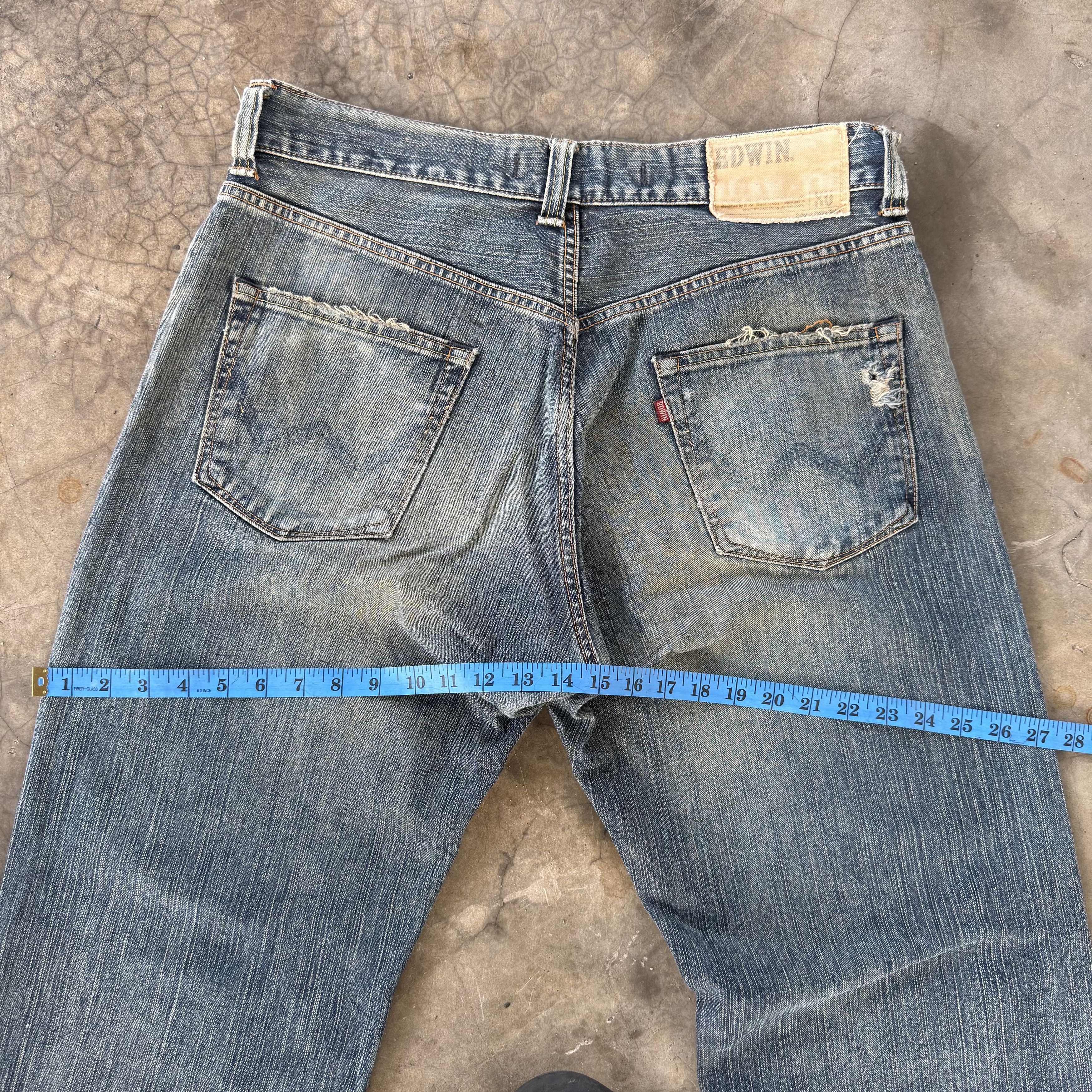 Edwin Vintage Edwin Faded Rusty distressed Denim Pants Size US 36 / EU 52 - 11 Thumbnail