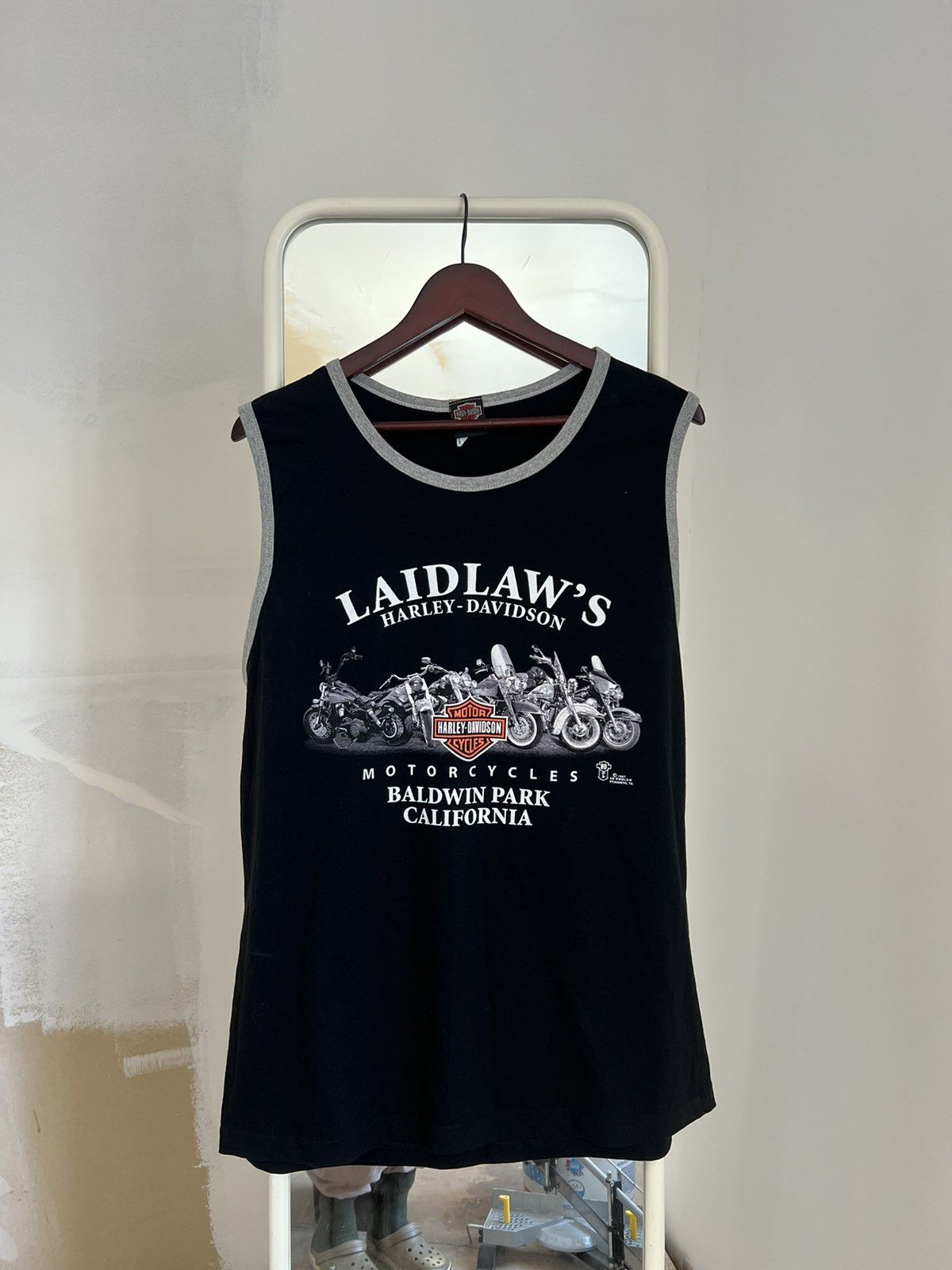Vintage 3d Emblem Harley Davidson 90s Vintage Eagle Tank Tee USA y2k Size US XL / EU 56 / 4 - 1 Thumbnail