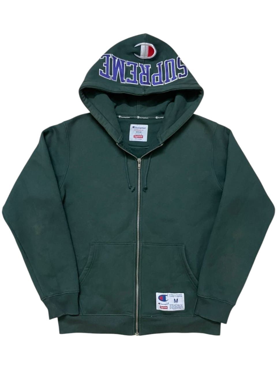 トップス supremeChampion Zip Up Hooded Sweatshirt Supreme Champion Zip Up Hooded Sweatshirt Ash Grey Men's