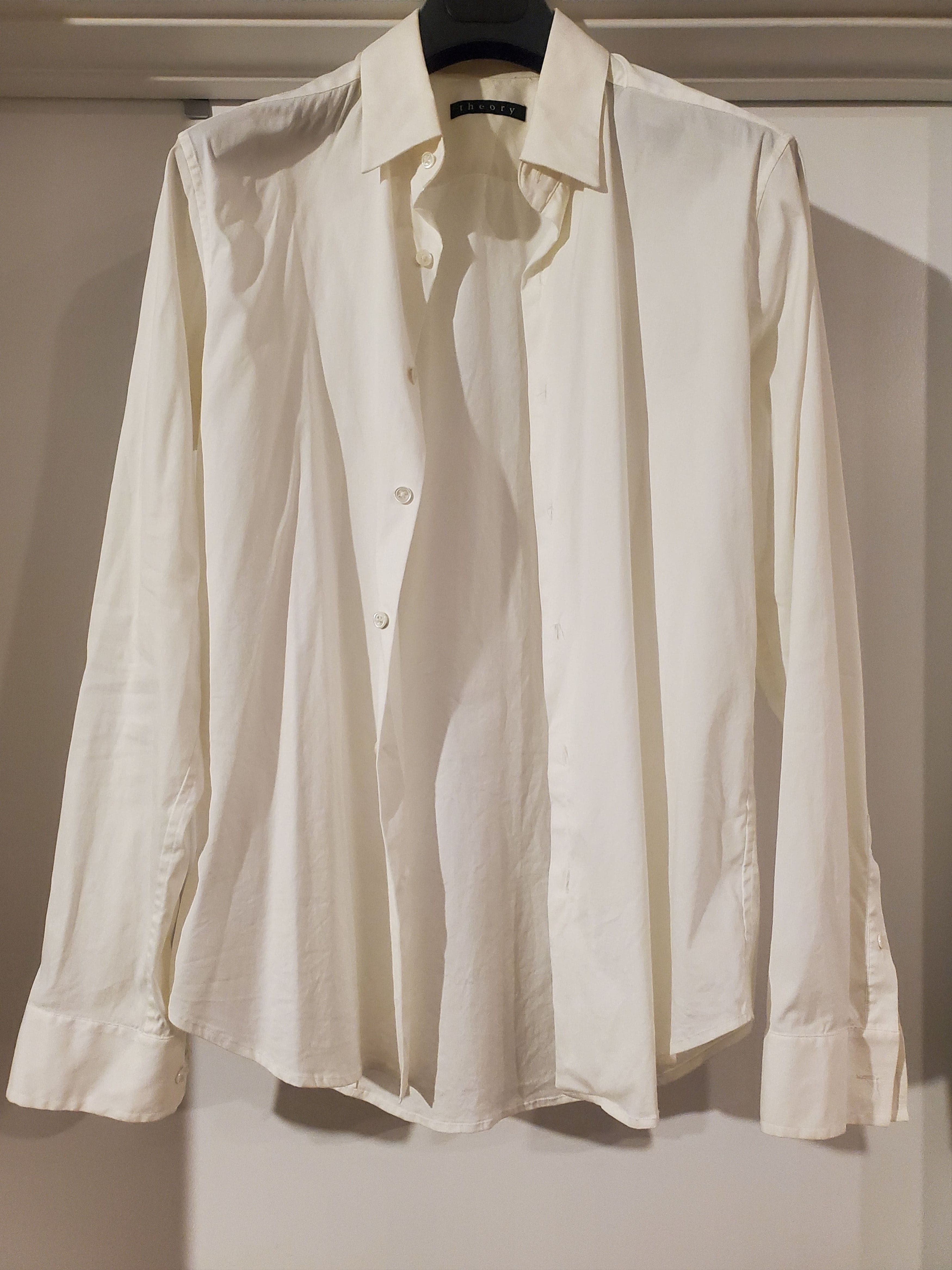 Theory Theory Sylvain White Shirt Sz. M Size US M / EU 48-50 / 2 - 1 Thumbnail