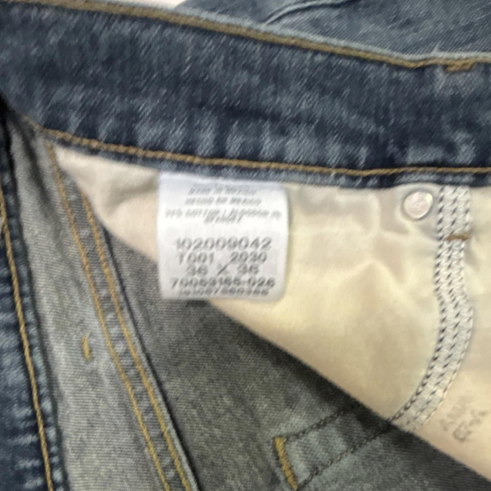 Lee Lee Straight Men's Jeans Blue Denim Medium Wash 36x36 Size US 36 / EU 52 - 5 Thumbnail