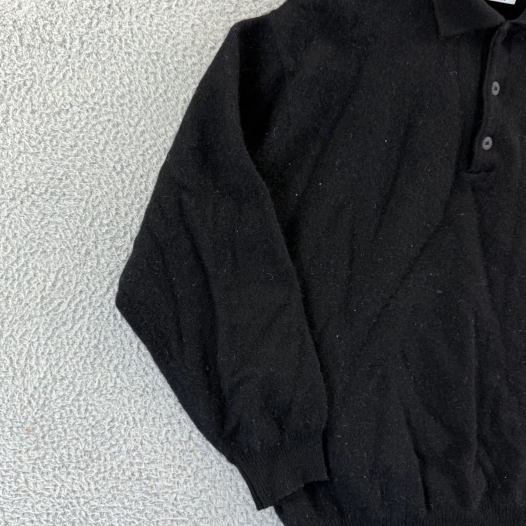 Lacoste VINTAGE Lacoste Sweater Mens 6 XL Black Wool Henley Long Sleeve Knit Preppy Pullover Size US S / EU 44-46 / 1 - 4 Thumbnail