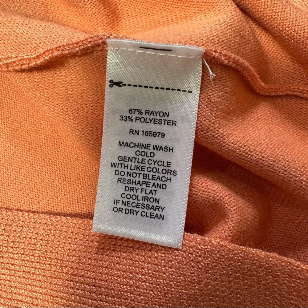 Other NWT New Cable & Gauge Orange 3/4 Button Sleeve Sweater Size Size S / US 4 / IT 40 - 7 Thumbnail