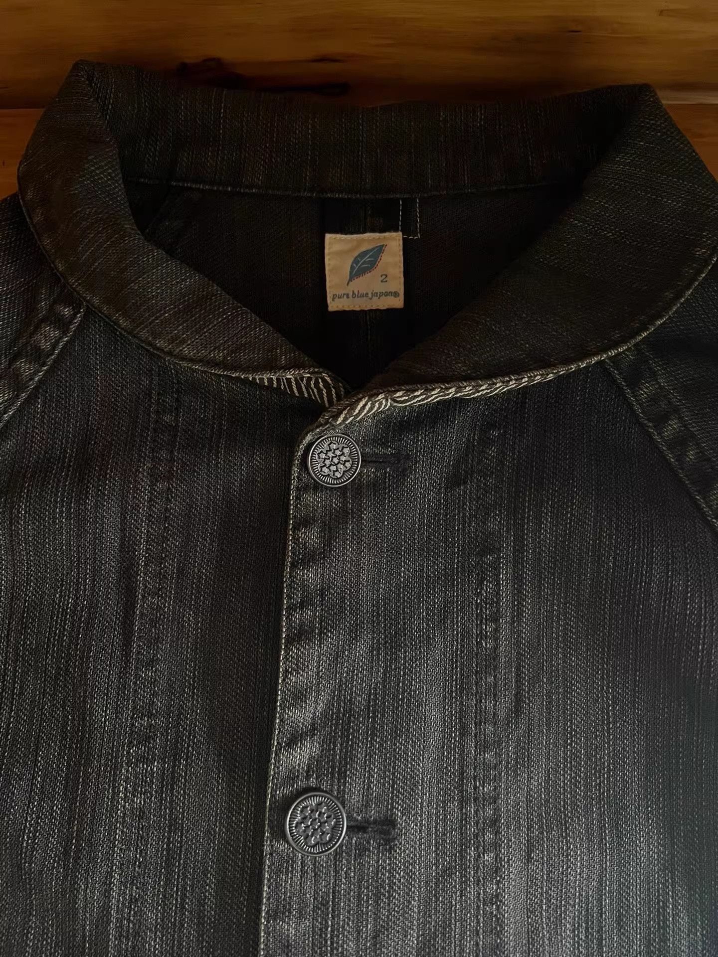 Pure Blue Japan Pure Blue Japan Thick Shawl Collar Jacket Size US M / EU 48-50 / 2 - 8 Thumbnail