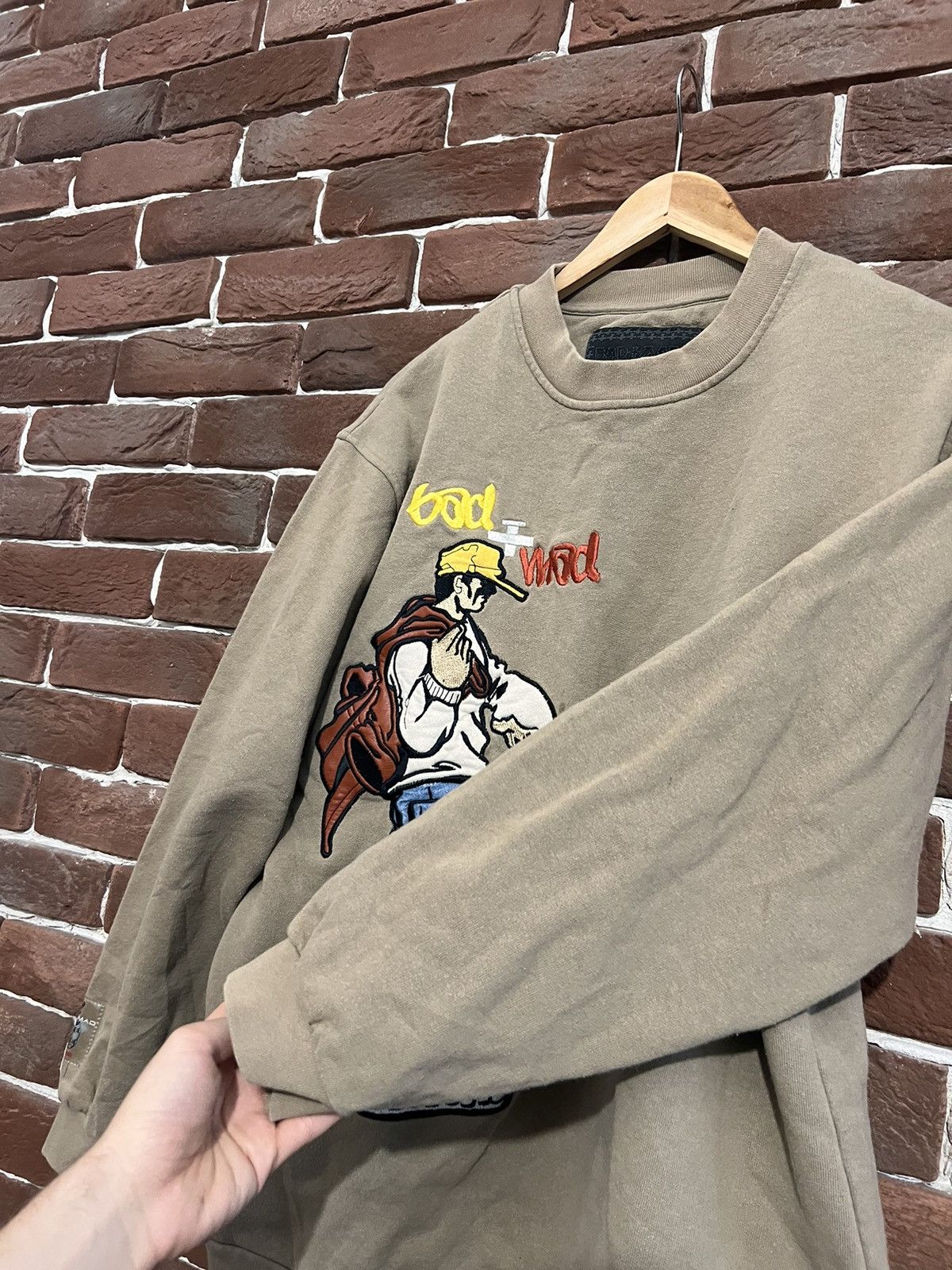 Vintage Bad Mad Skateboard Vintage Crewneck Skate Y2K Hype Streetwea Size US M / EU 48-50 / 2 - 3 Thumbnail
