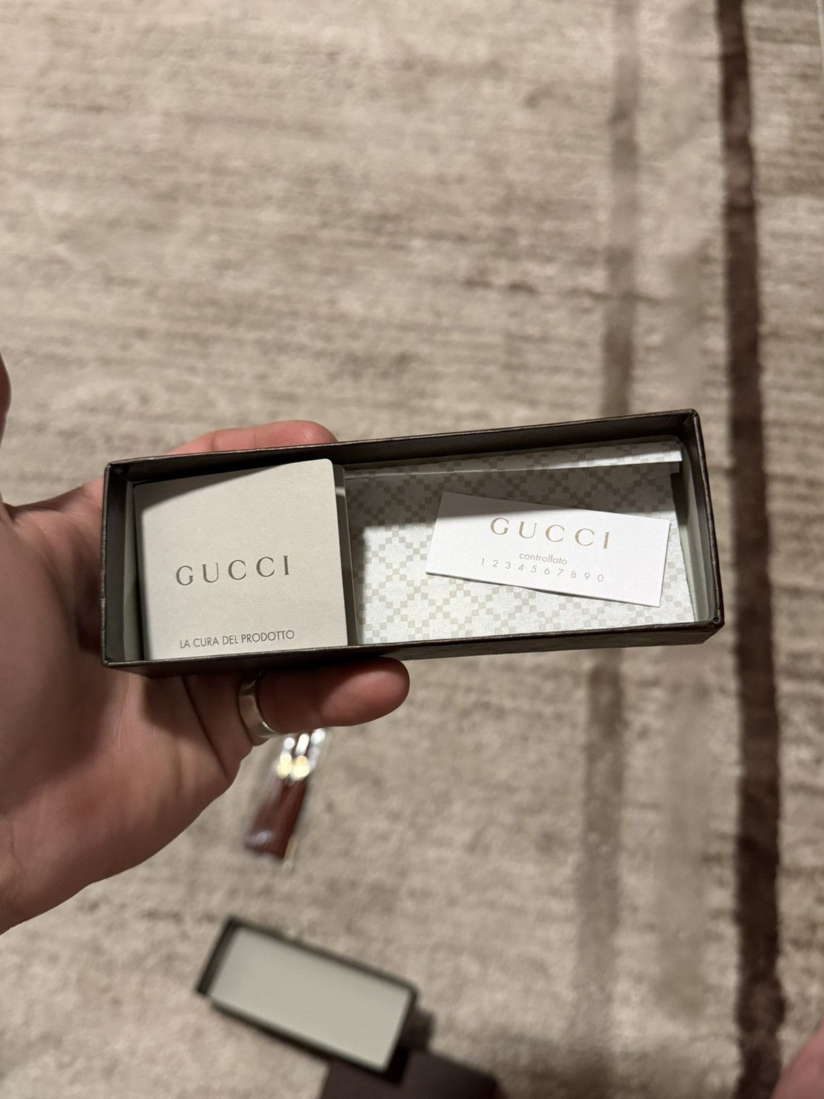 Gucci Gucci Leather Tassel Key Chain | Monogram Logo Size ONE SIZE - 7 Thumbnail
