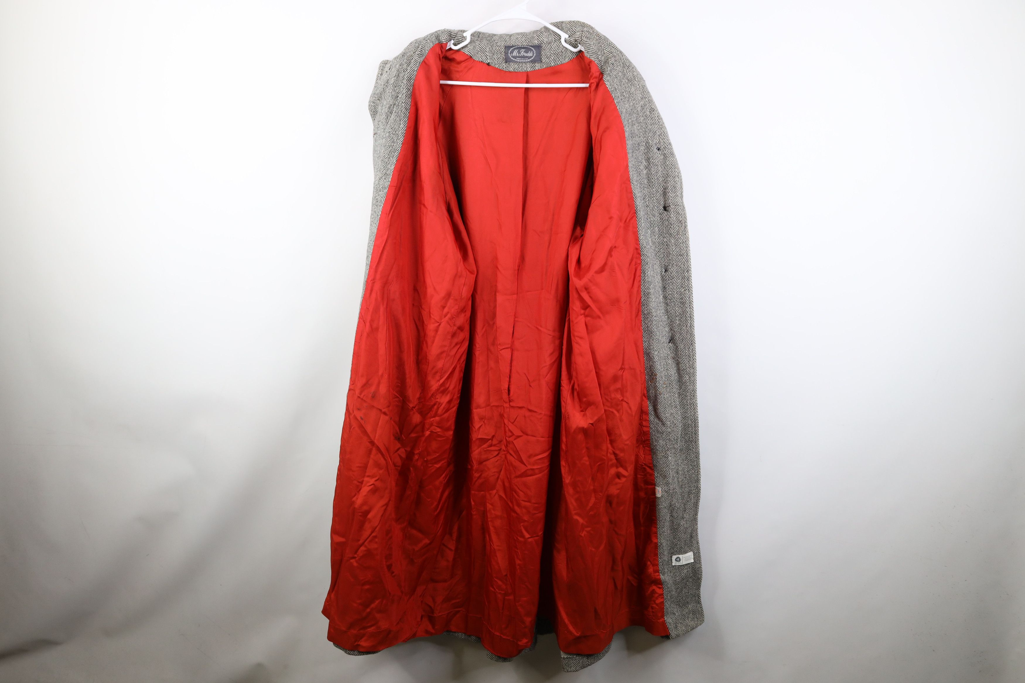 Vintage Vintage 70s Streetwear Heavy Wool Herringbone Jacket USA Size XXL / US 16-18 / IT 52-54 - 11 Thumbnail