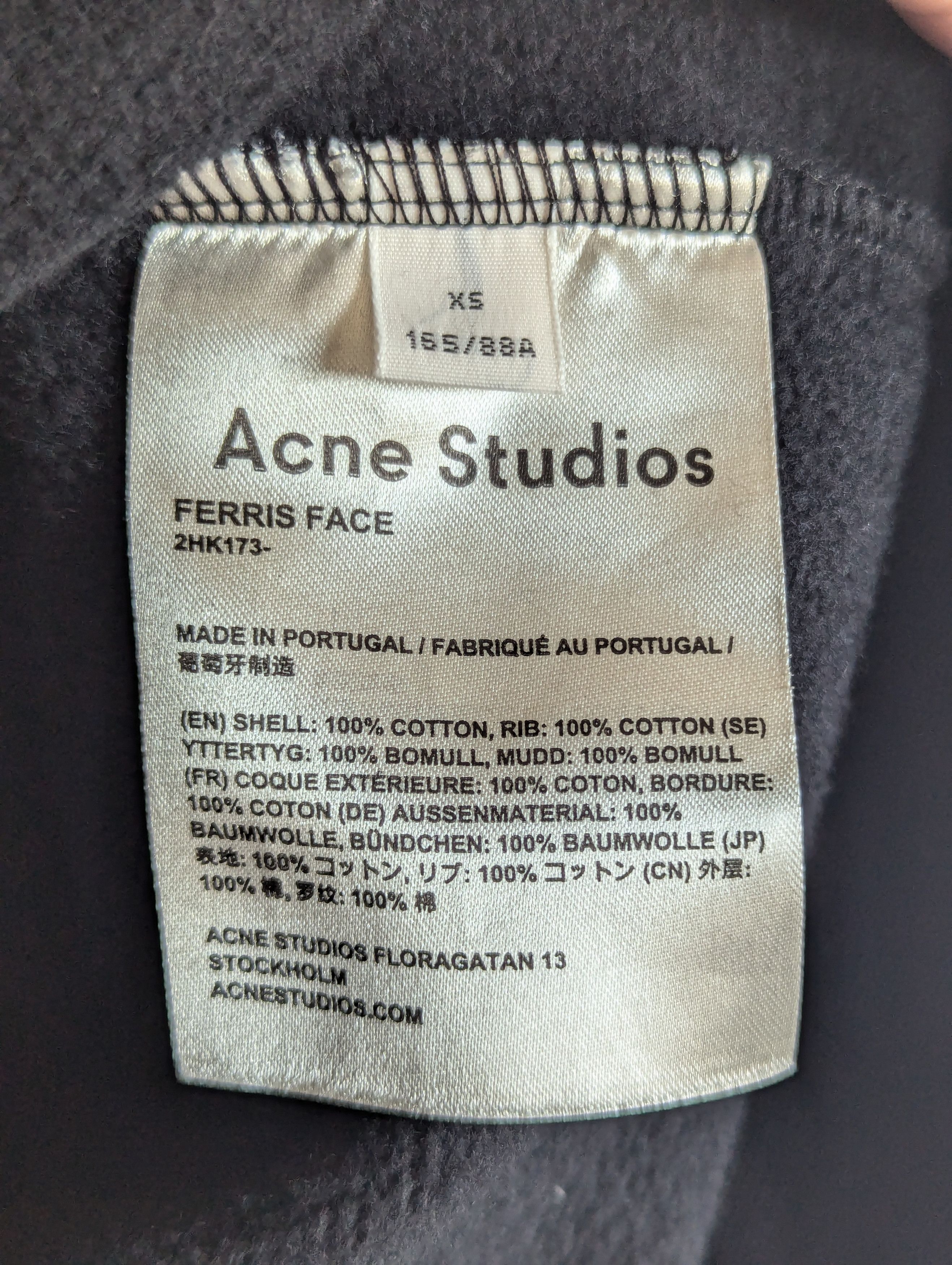 Acne Studios Acne Studios Ferris Fleece-Back Cotton-Jersey Hoodie Size US XS / EU 42 / 0 - 5 Thumbnail