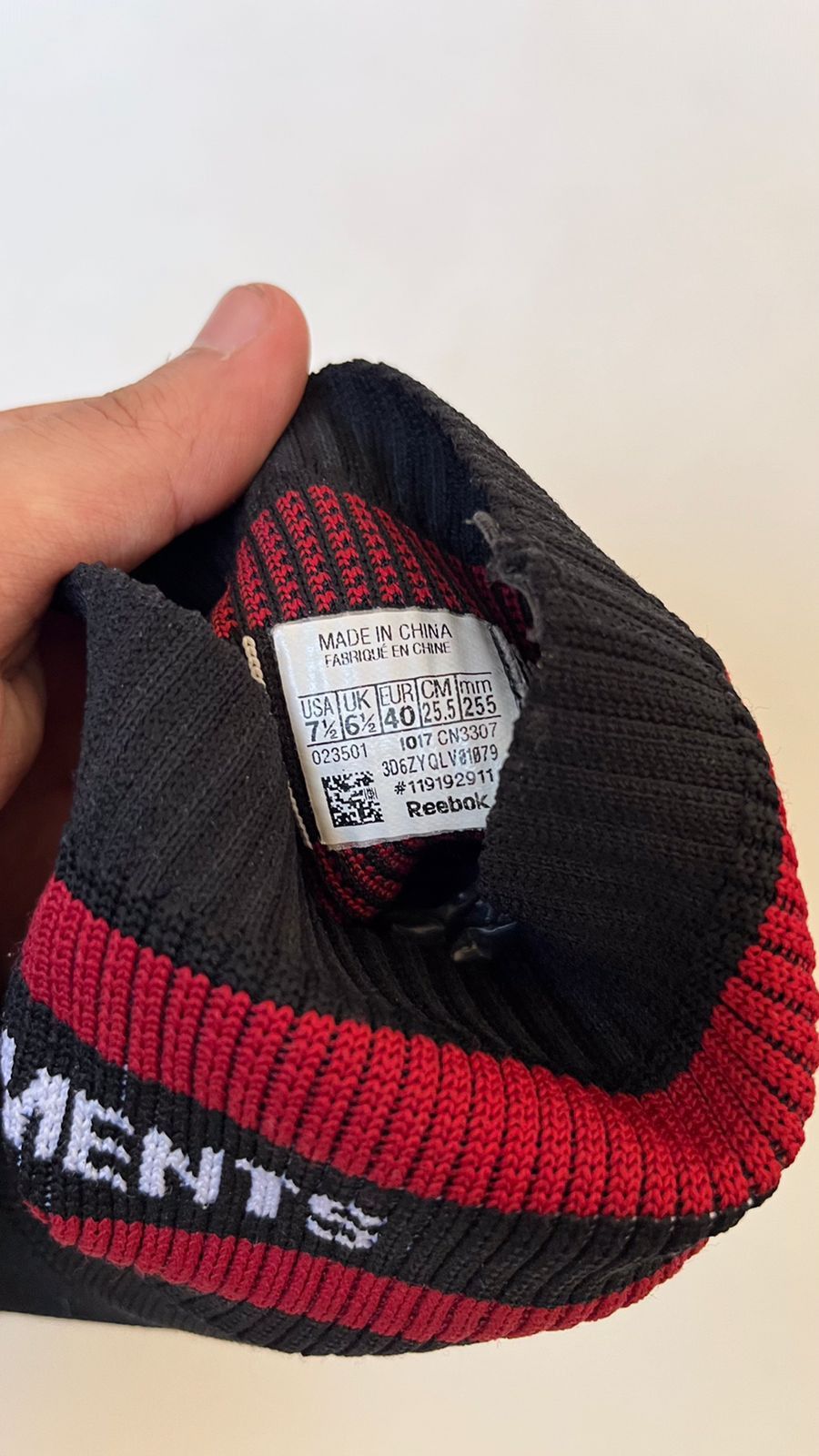 Vetements Vetements Sock Sneakers Black Red Stripe Logo Trainers Size US 7 / EU 40 - 2 Thumbnail
