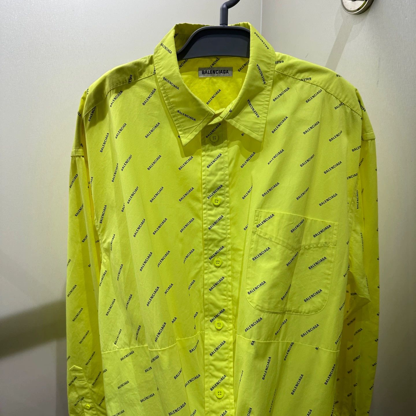 Balenciaga Balenciaga apr327 Fluo Ylw PS L/S Shirt 34 Cotton Size XXS / US 00 / IT 34 - 6 Thumbnail