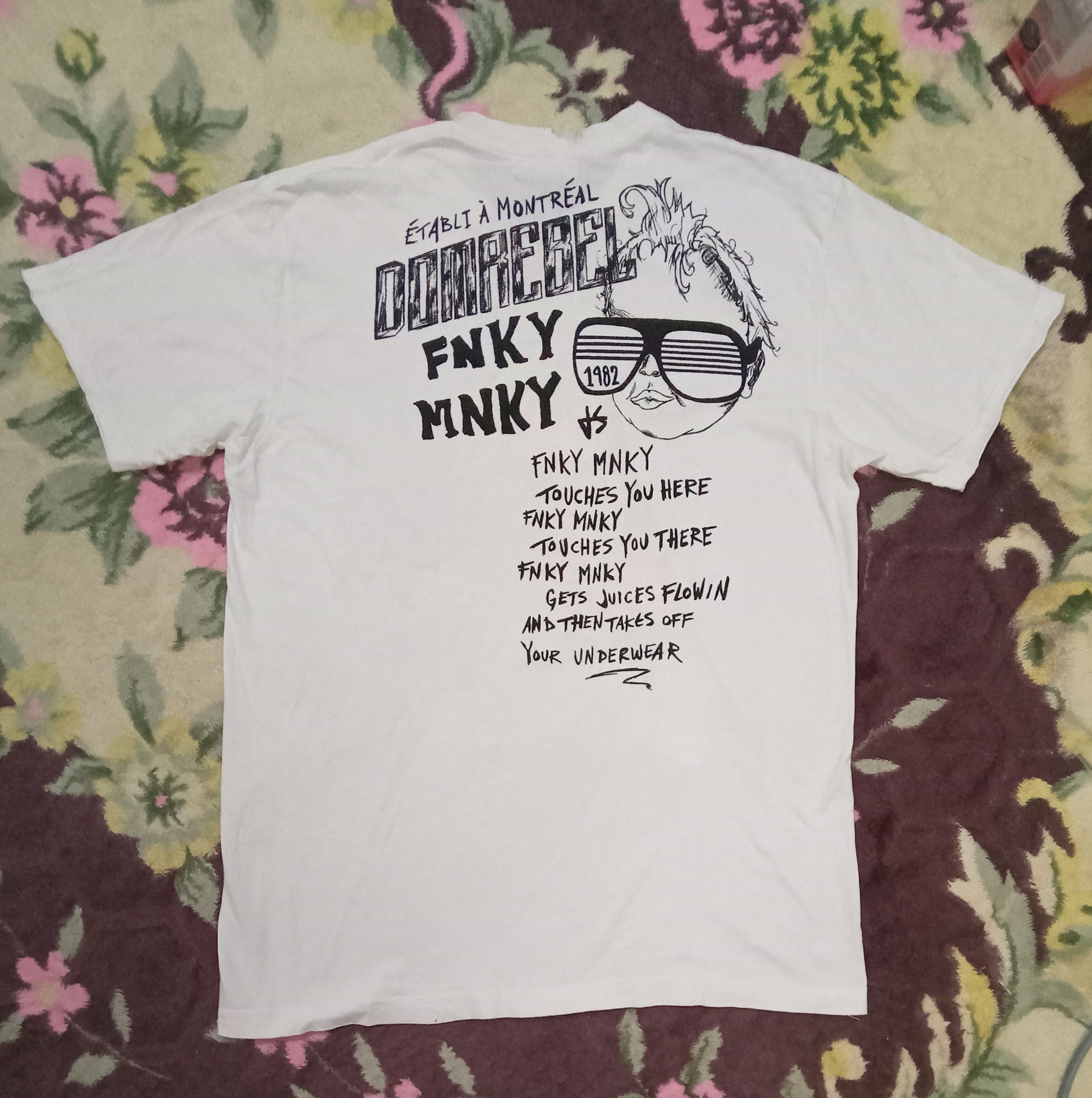 DOMREBEL Dom Rebel By Justin Svatina Fnky Mnky Baby Rare T Shirt Size US L / EU 52-54 / 3 - 2 Thumbnail