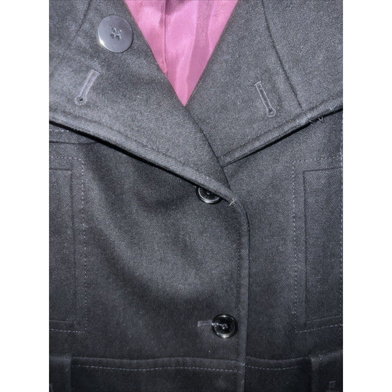 Tommy Hilfiger Tommy Hilfiger Parka Jacket Pea Coat Black Size 4 Wool-Blend Size S / US 4 / IT 40 - 7 Thumbnail