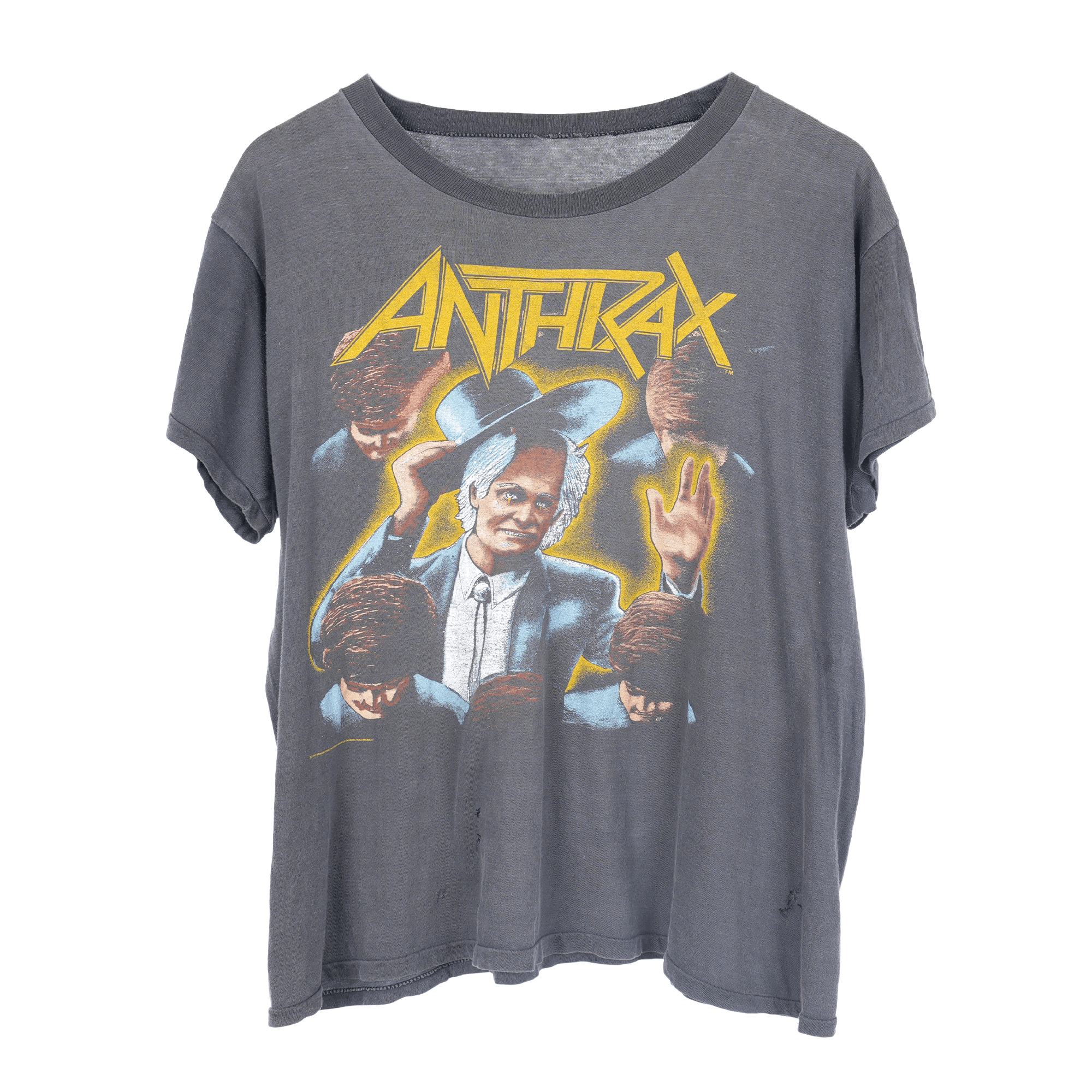 Vintage ANTHRAX AMONG THE LIVING WORLD TOUR TEE Size US M / EU 48-50 / 2 - 1 Thumbnail