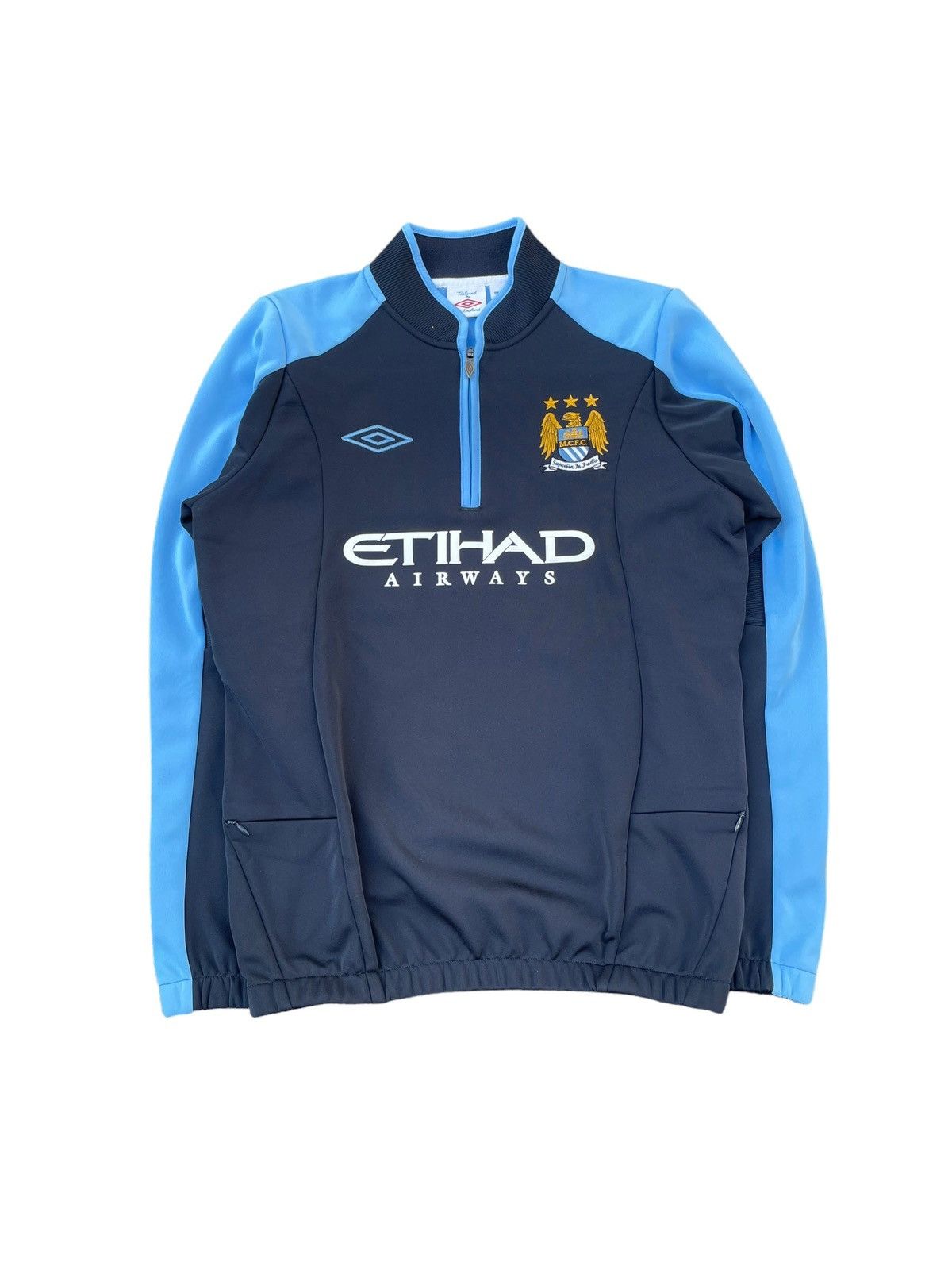 Soccer Jersey × Umbro Umbro Manchester City Half Zip | Grailed