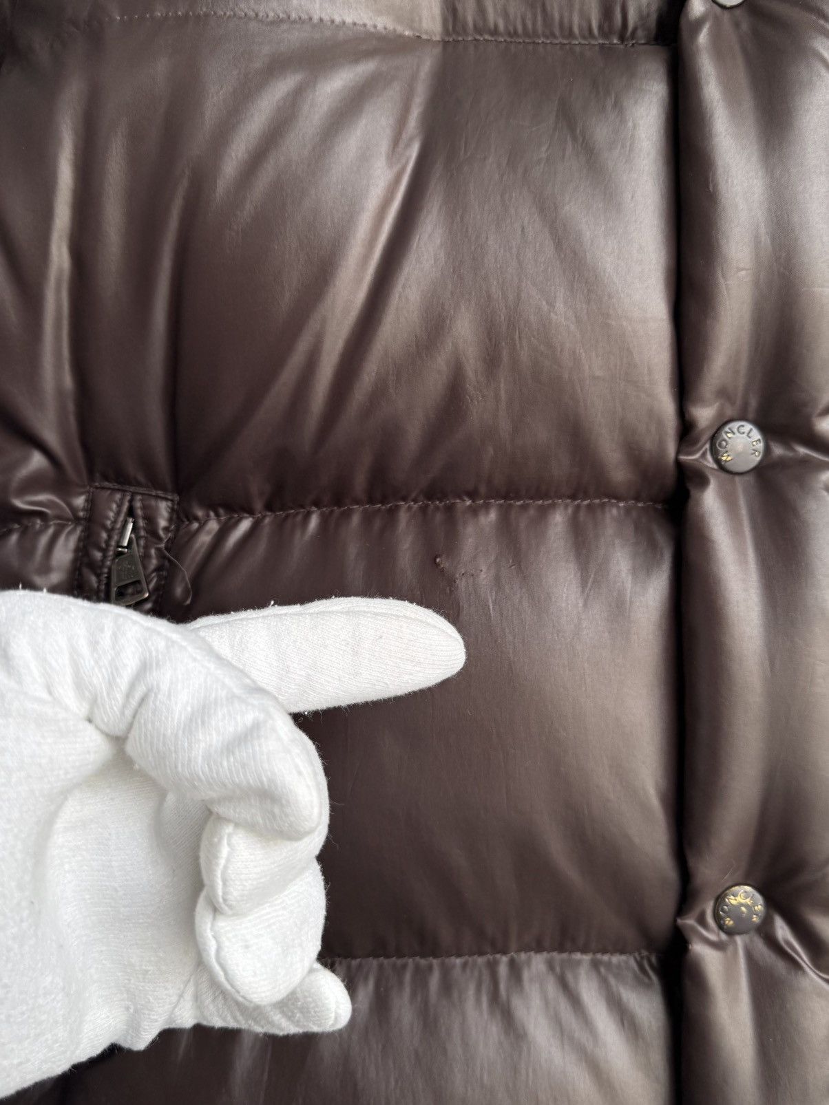 Moncler Moncler Maya Chocolate Brown Glossy Down Puffer Jacket Size US XL / EU 56 / 4 - 18 Thumbnail