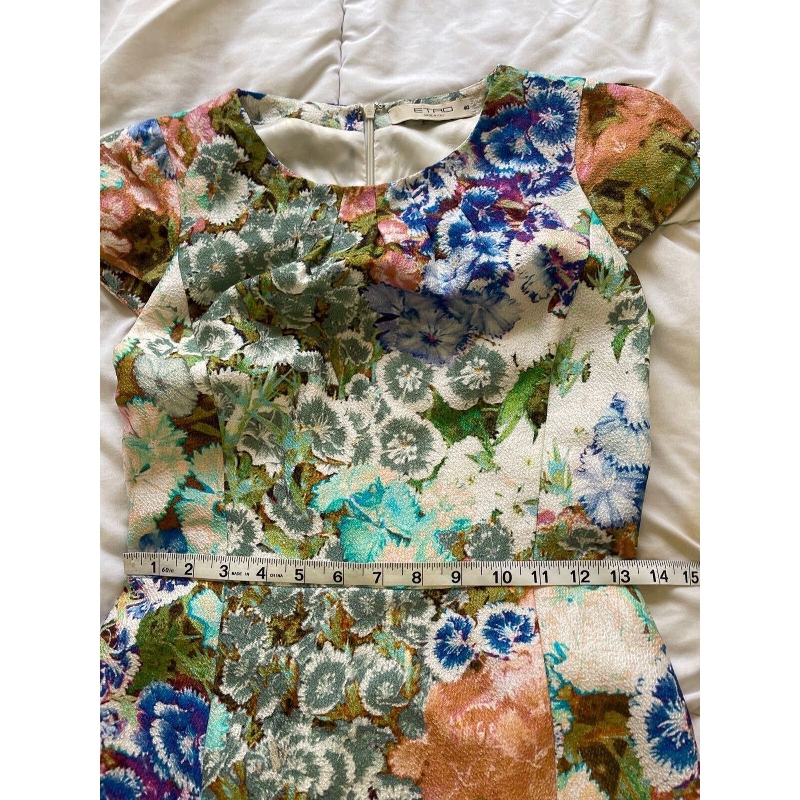 Etro ETRO Floral Print Knee-Length Dress Size 40 Size S / US 4 / IT 40 - 9 Thumbnail