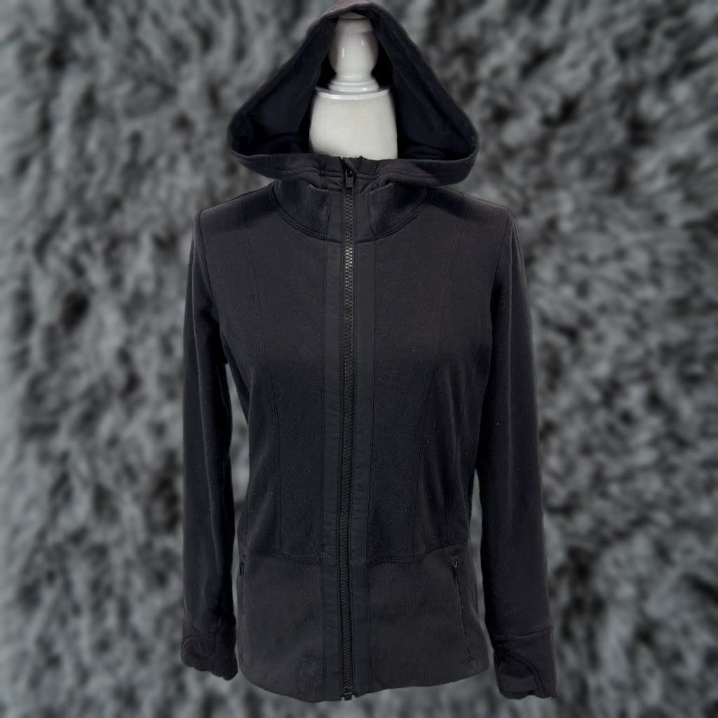 Athleta Athleta Hoodie Women Small Black Full Zip Pockets Athleisure Womens Size S / US 4 / IT 40 - 1 Thumbnail