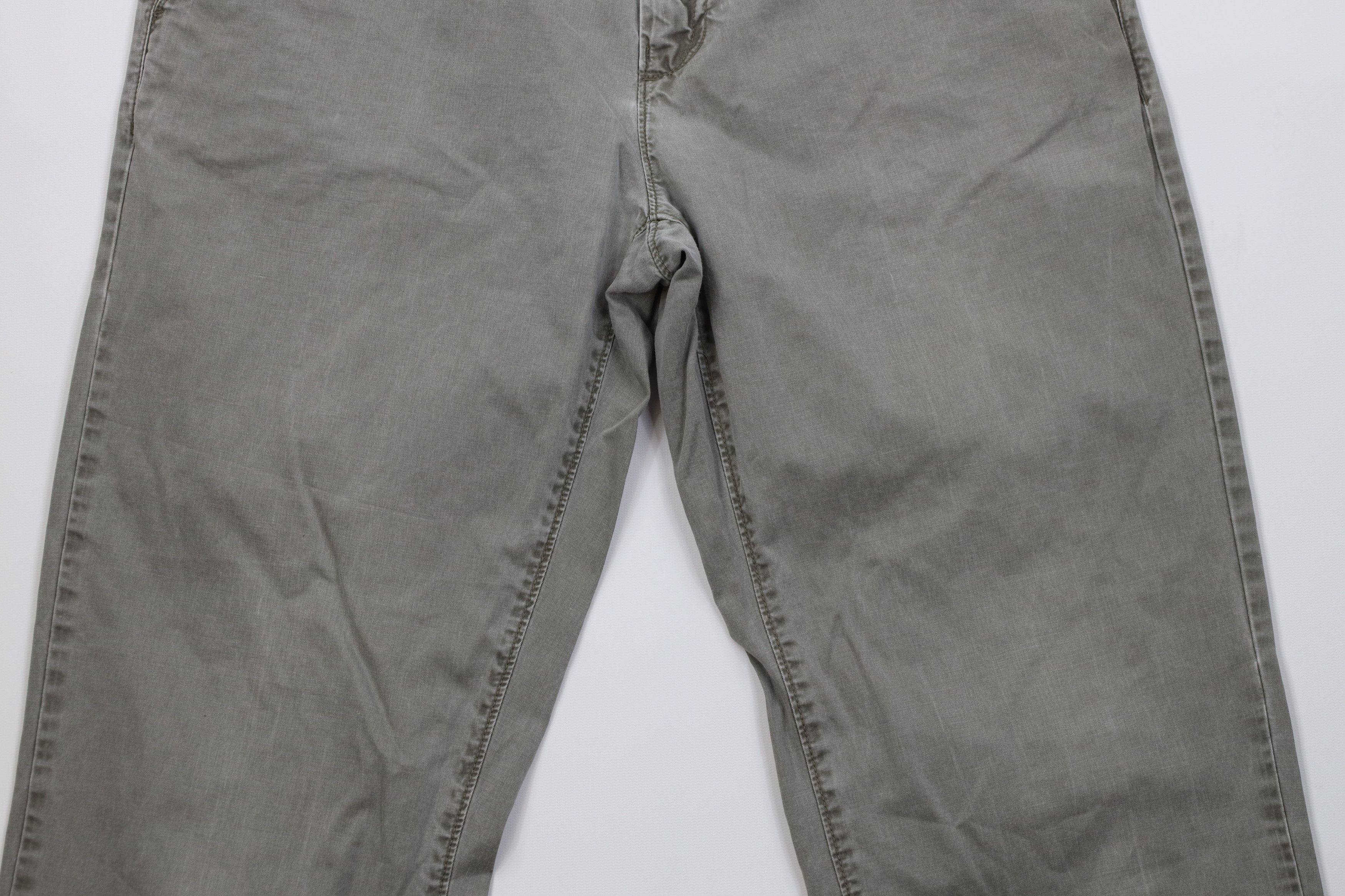 Calvin Klein Vintage 90s Calvin Klein Stonewash Wide Leg Pants Green Size US 34 / EU 50 - 3 Thumbnail