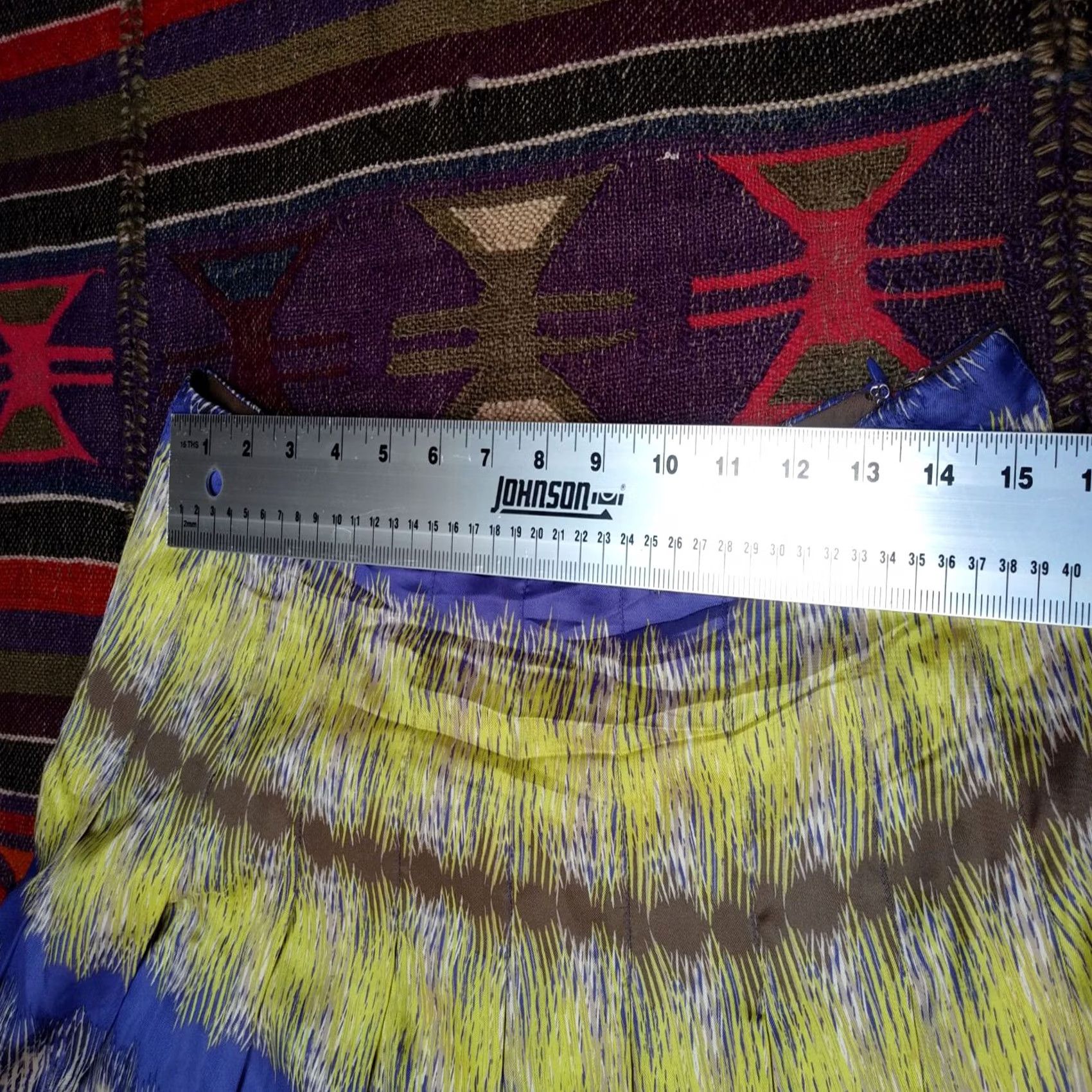 Jones New York Jones New York Collection Women's 10P Pleated Midi Skirt A-Line Multicolor Casual Size 32" / US 10 / IT 46 - 2 Thumbnail