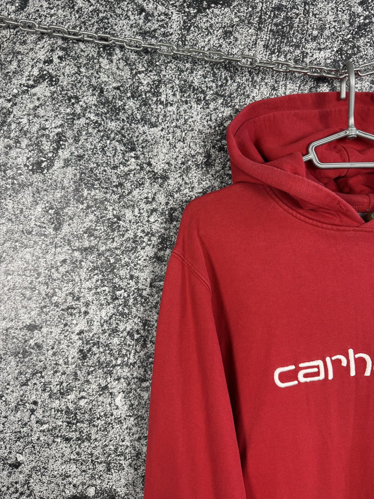 Carhartt Carhartt Hooded Sweat Hoodie Big Logo Vintage Y2K Size L Size US L / EU 52-54 / 3 - 3 Thumbnail