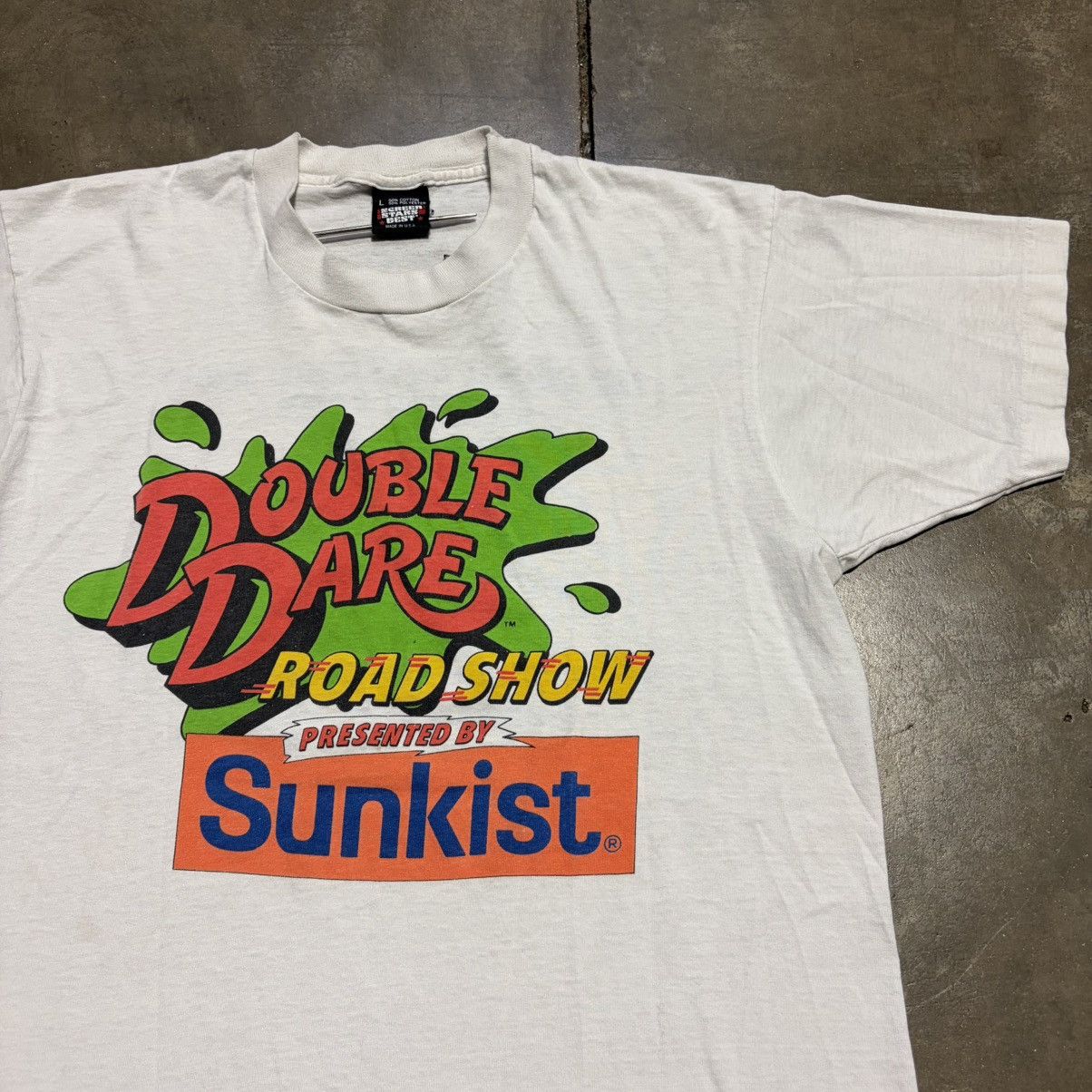 Nickelodeon Vintage Double Dare Nickelodeon Promo T Shirt Sunkist 80s Size US L / EU 52-54 / 3 - 3 Thumbnail