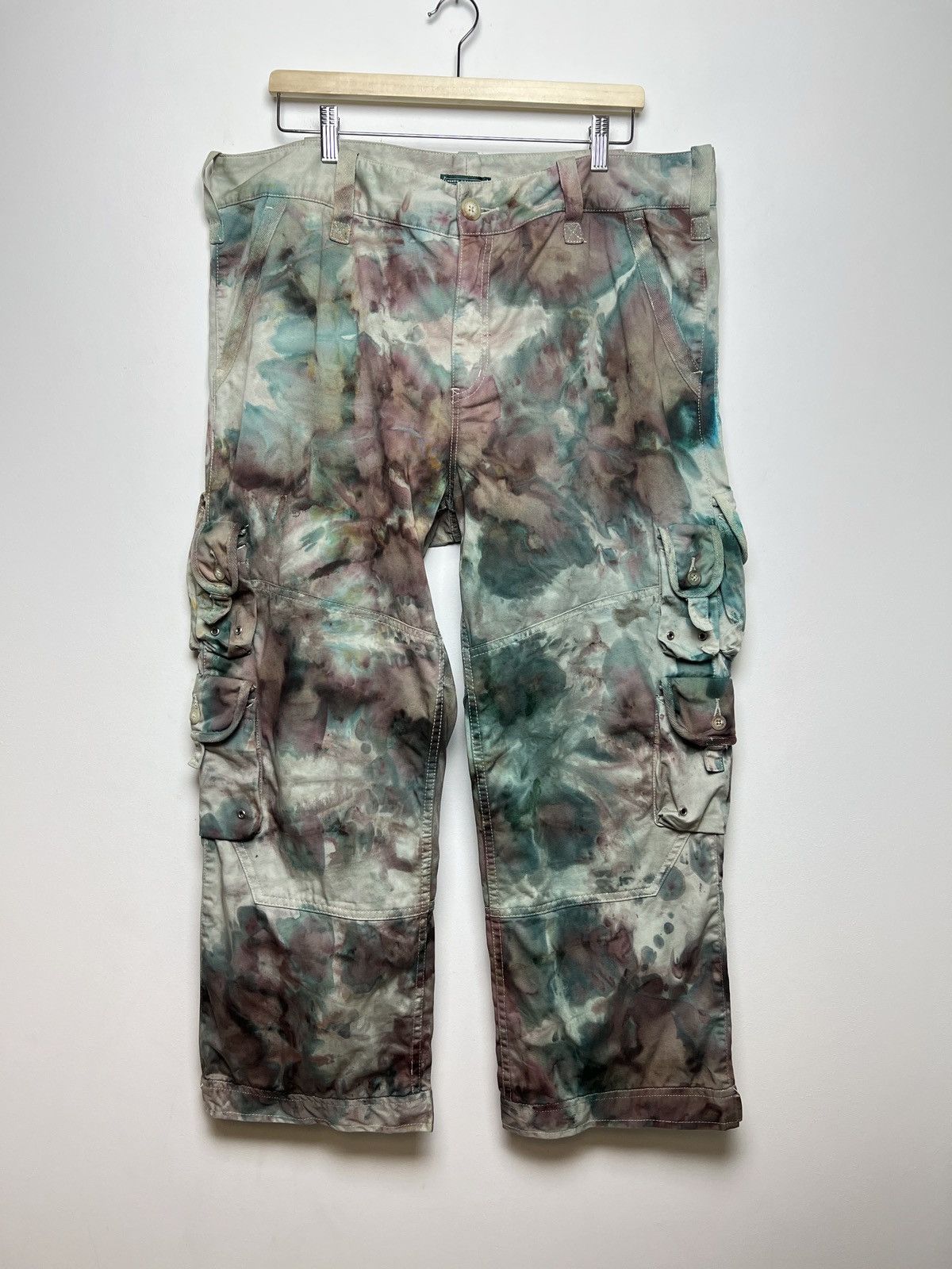 Polo Ralph Lauren ralph lauren tie dye cargo camo multipocket army pants Size US 36 / EU 52 - 1 Thumbnail