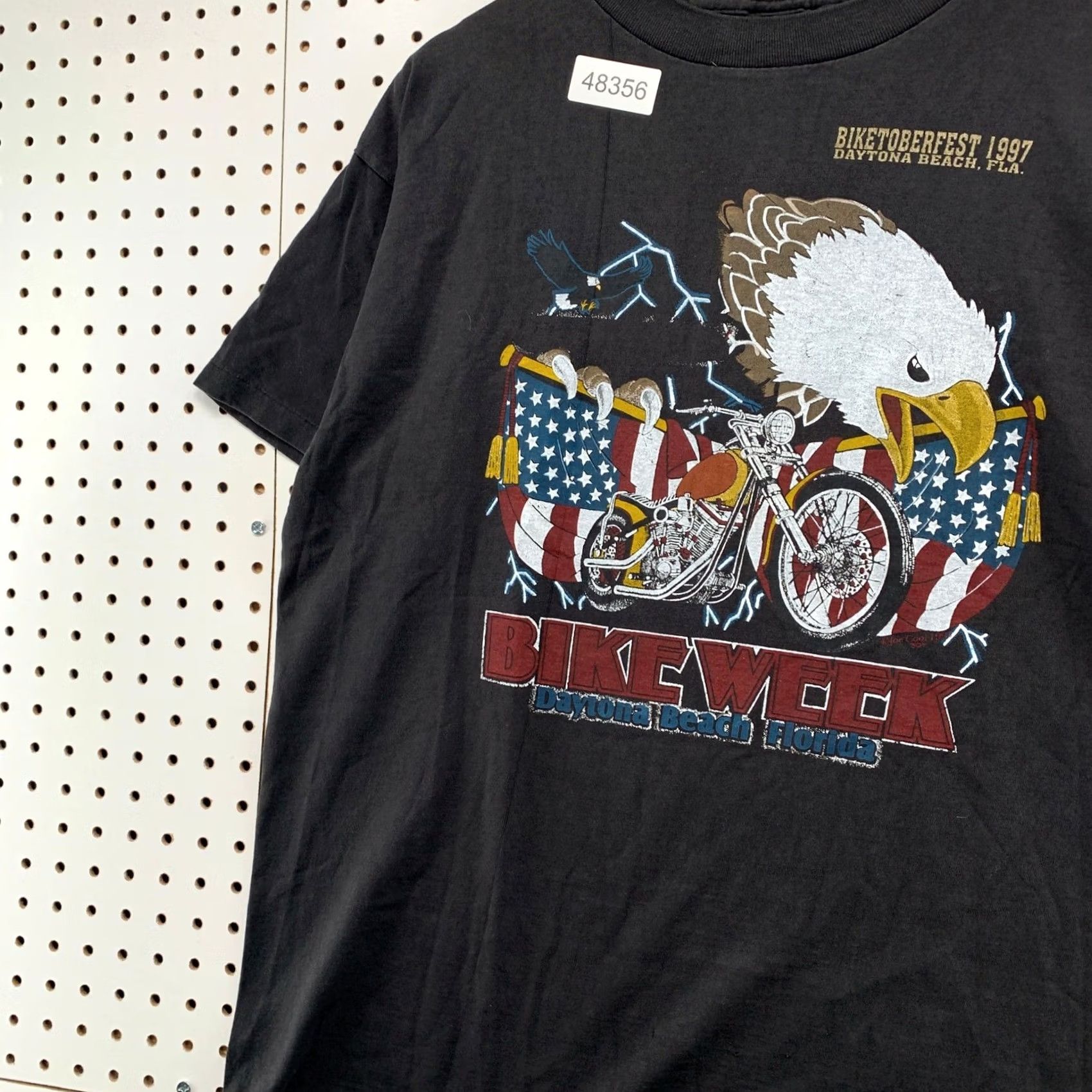 Vintage VINTAGE Fashion Victim Shirt Mens XL Black 1997 Biketoberfest Daytona Bike Week Grunge Graphic Tee 90s USA Size US XL / EU 56 / 4 - 7 Thumbnail