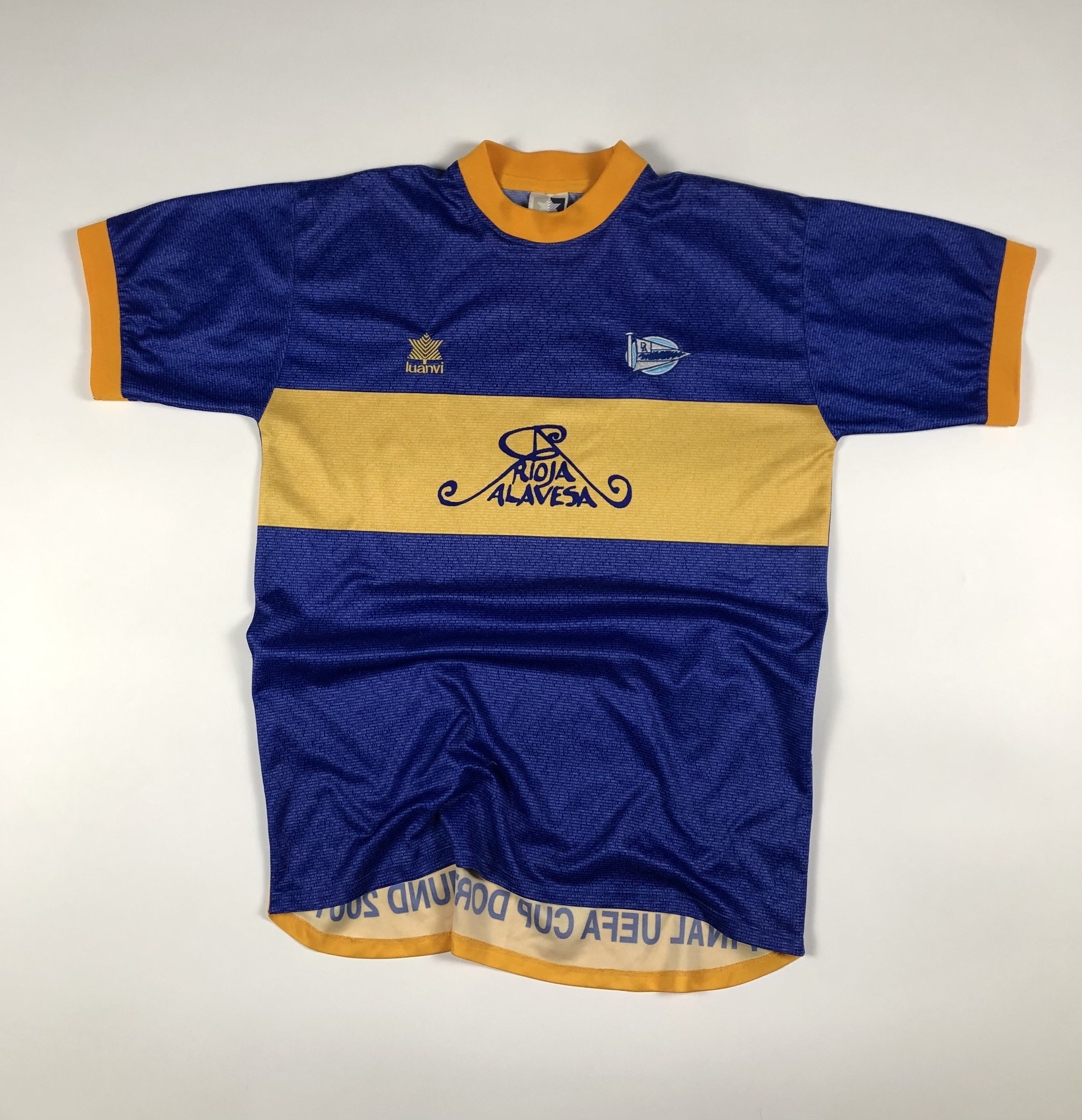 Other Luanvi Deportivo Alaves UEFA Cup Final 2001 Soccer Jersey Size US XL / EU 56 / 4 - 1 Thumbnail