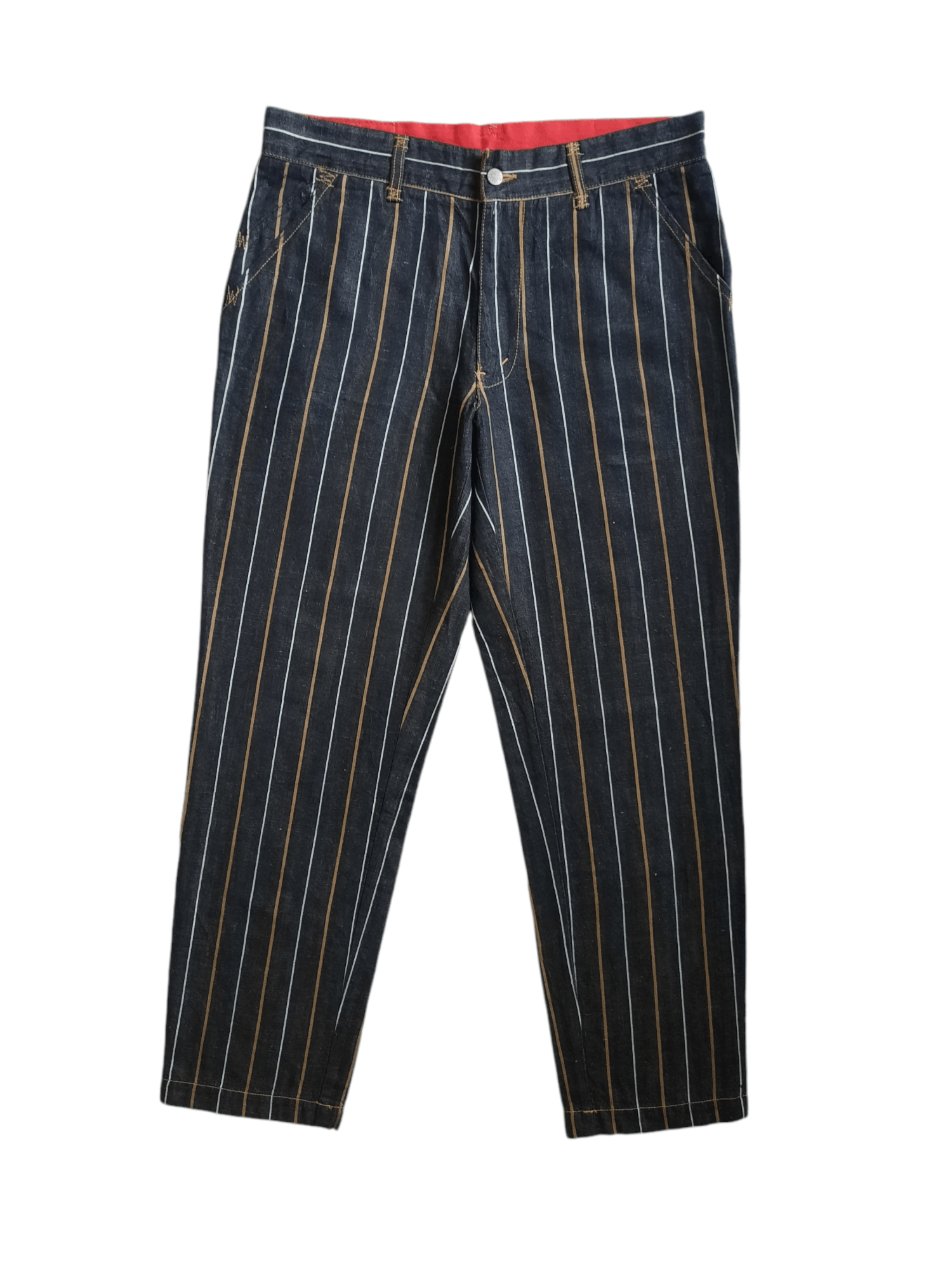 Levi's 🔥Levis japan 704 redloop indigo stripes denim jeans Size US 34 / EU 50 - 1 Thumbnail