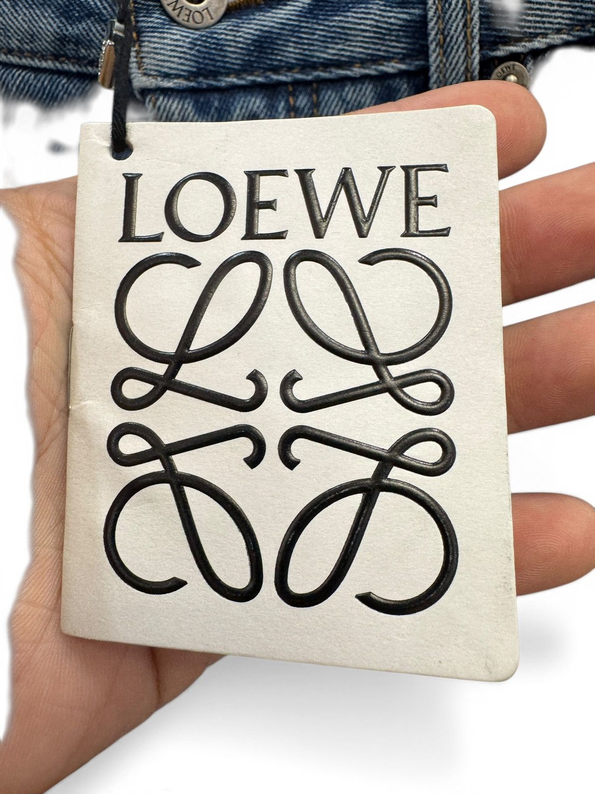 Loewe Loewe Blue Denim Logo Jeans Size US 28 / EU 44 - 5 Thumbnail