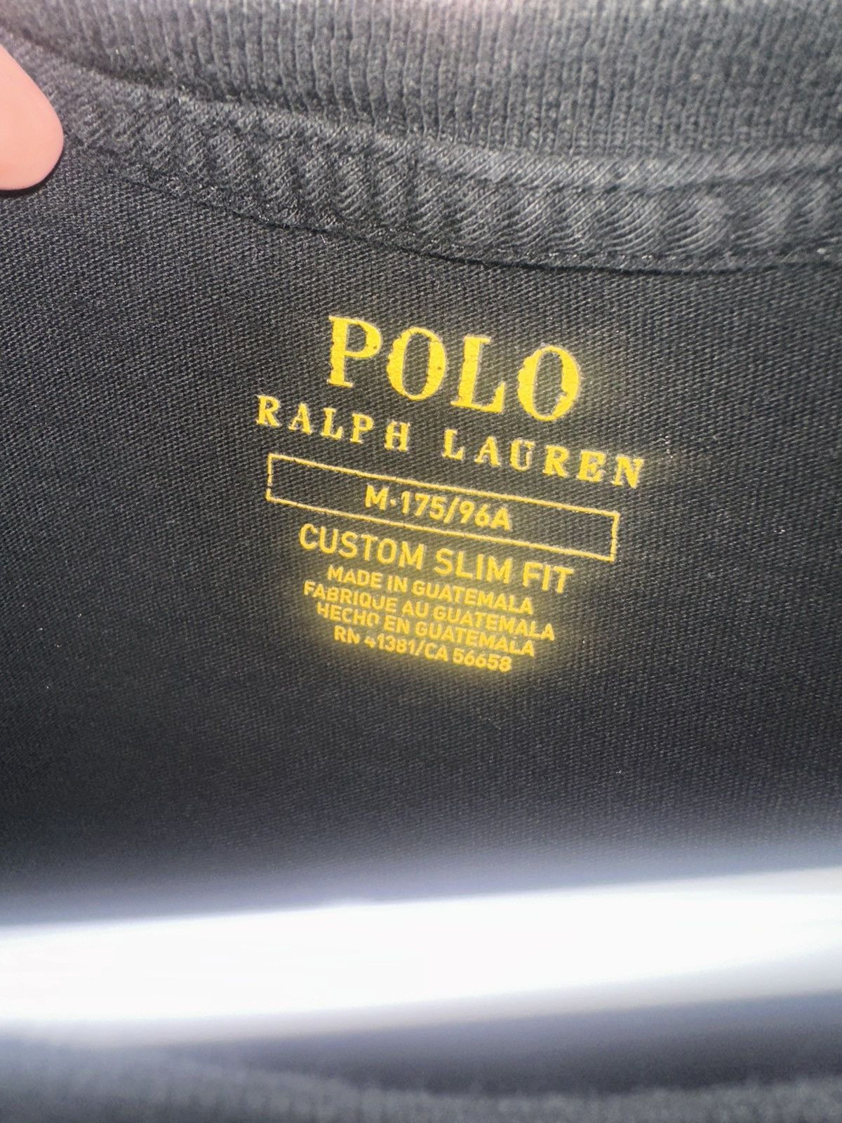 Polo Ralph Lauren short sleeve black polo shirt with big black pony Size US M / EU 48-50 / 2 - 3 Thumbnail