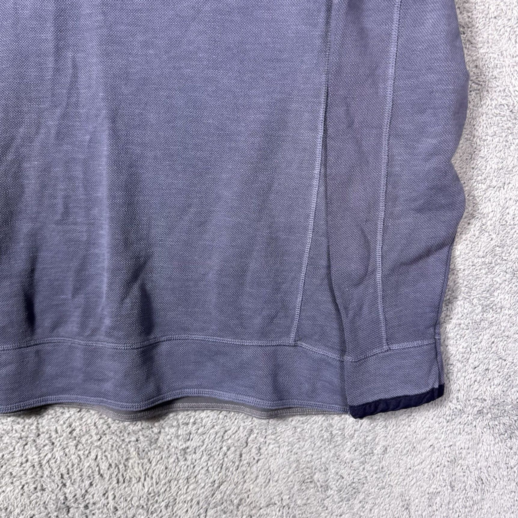Johnston & Murphy Johnston & Murphy Jacket Mens L Washed Slub Pique 1/4 Button Henley Pullover NEW Blue Jacket Mens L Size US L / EU 52-54 / 3 - 3 Thumbnail