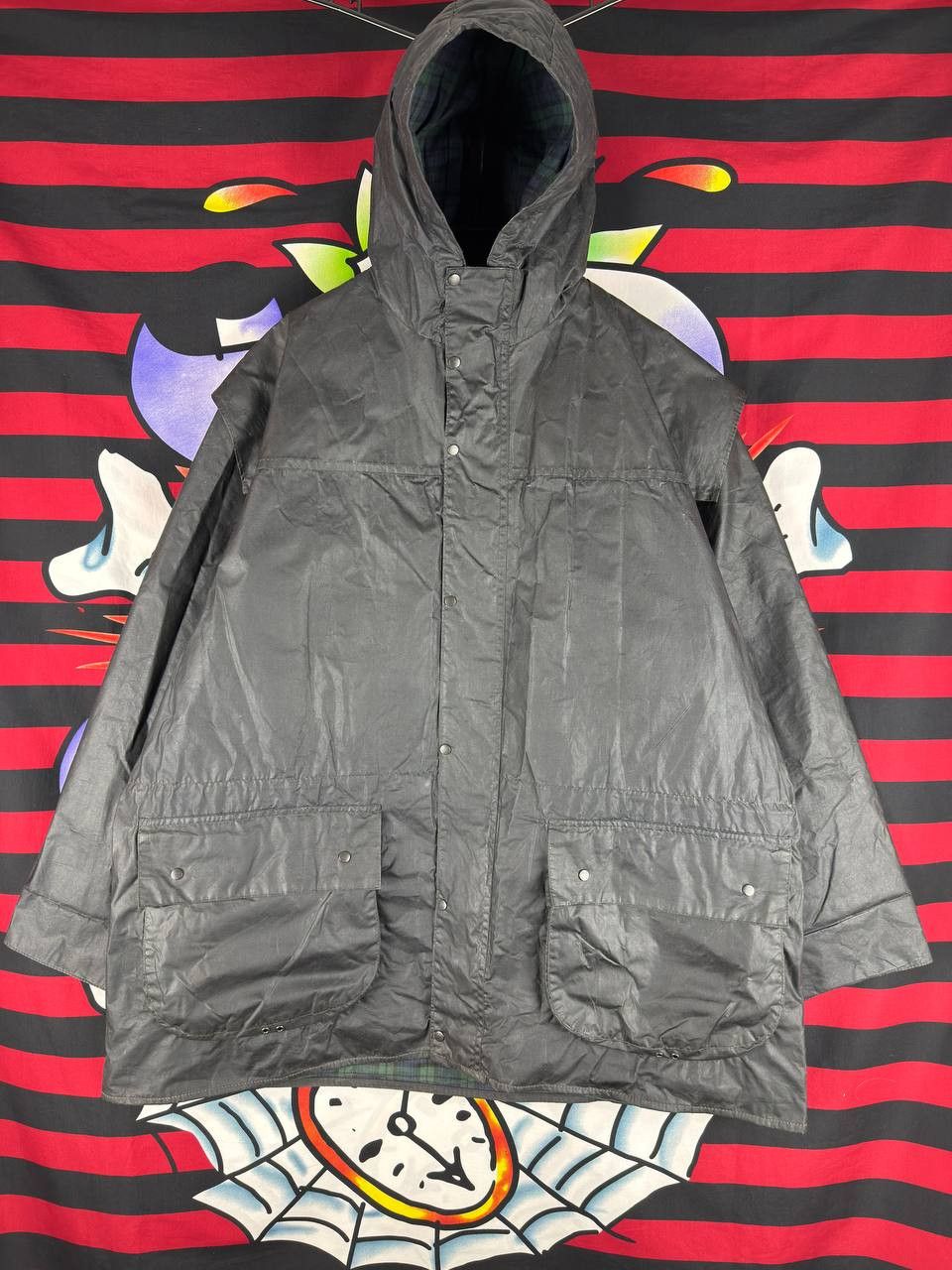 Barbour Vintage Barbour Luxury A6 Durham Wax Jacket Size C46/117cm Size US XXL / EU 58 / 5 - 2 Thumbnail