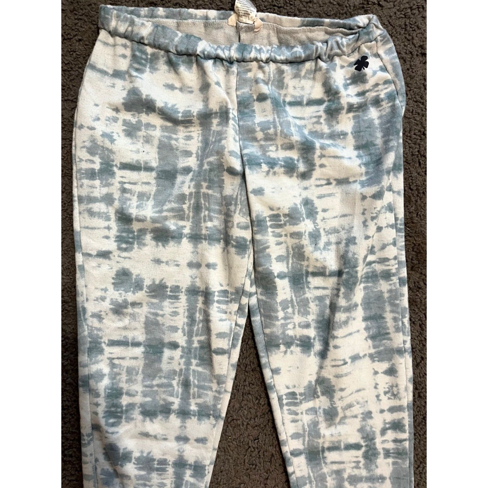 Lucky Brand Lucky Brand Pajama Pants Women's Medium Drawstring Blue Floral Sleepwear Size 32" / US 10 / IT 46 - 2 Thumbnail