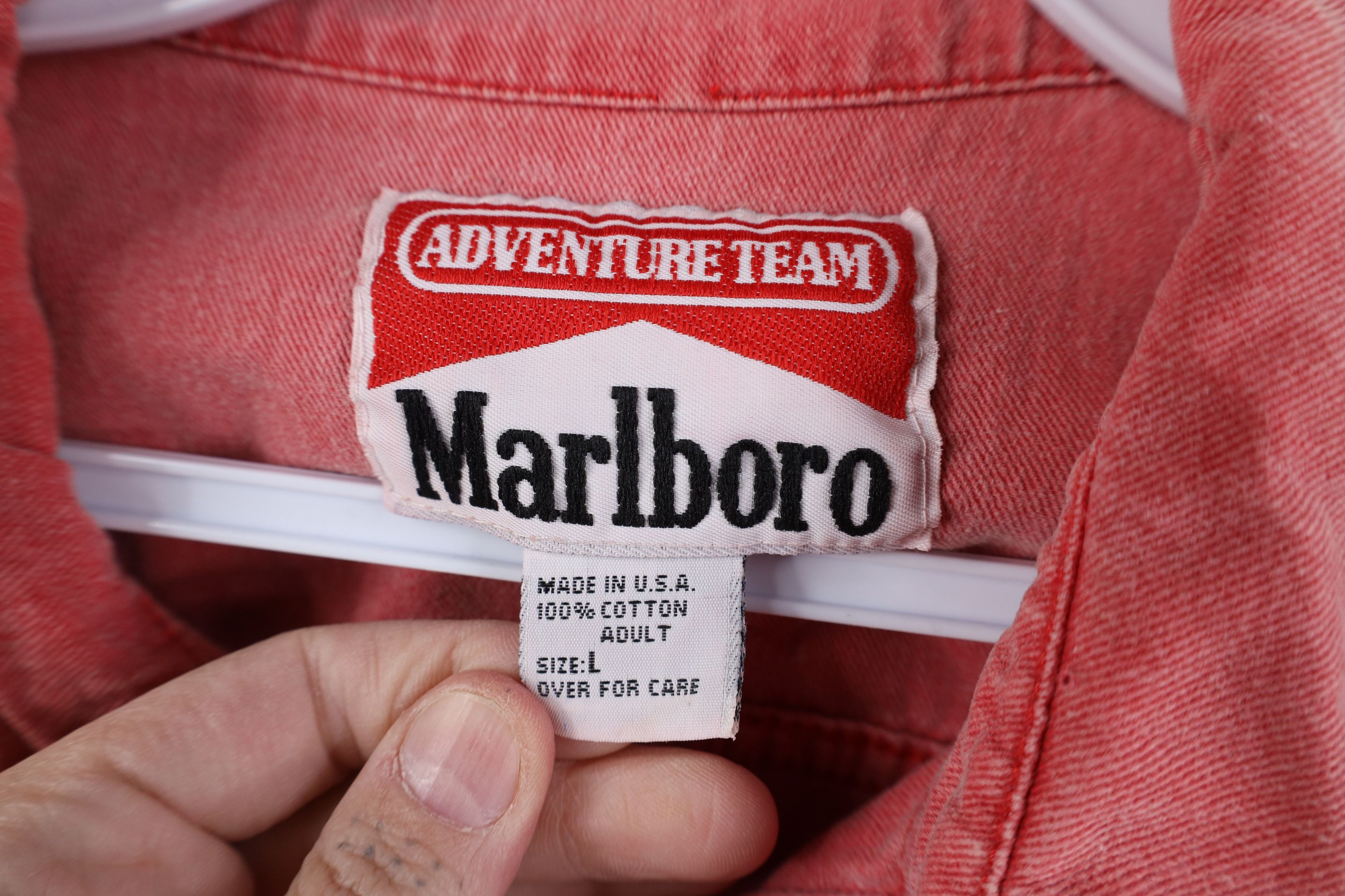 Marlboro Vintage 90s Marlboro Adventure Team Stonewash Button Shirt Size US L / EU 52-54 / 3 - 10 Thumbnail