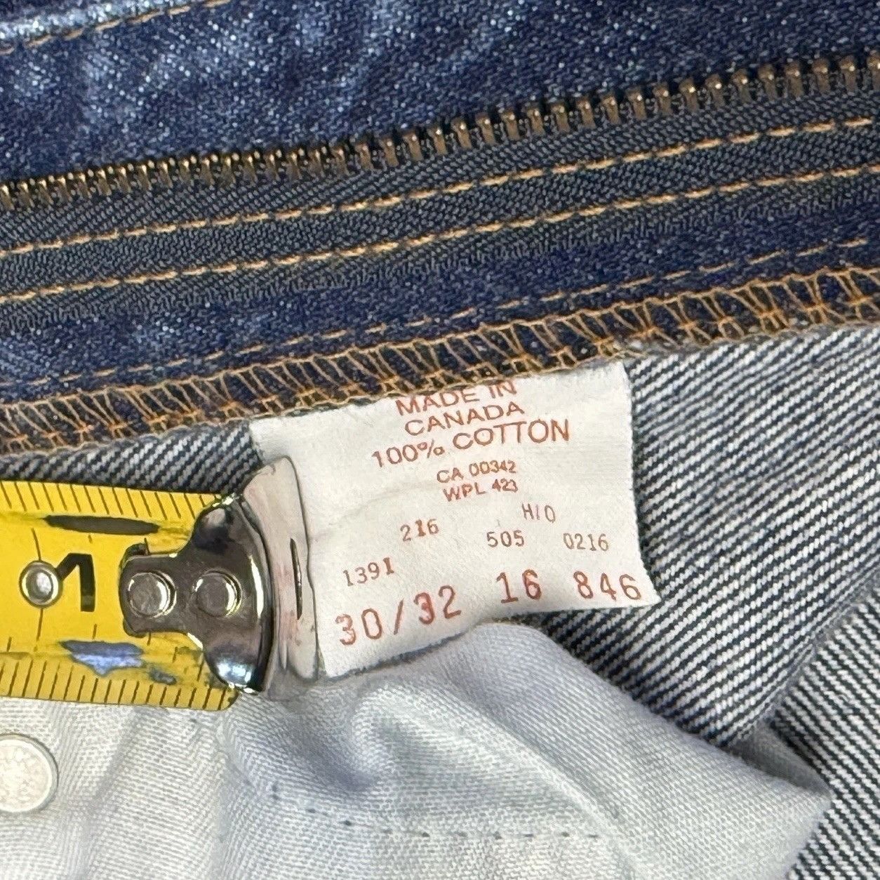Levi's Vintage Levi's 505 Jeans Mens 30x32 (28x32) Dark Wash Canada Size US 30 / EU 46 - 6 Thumbnail