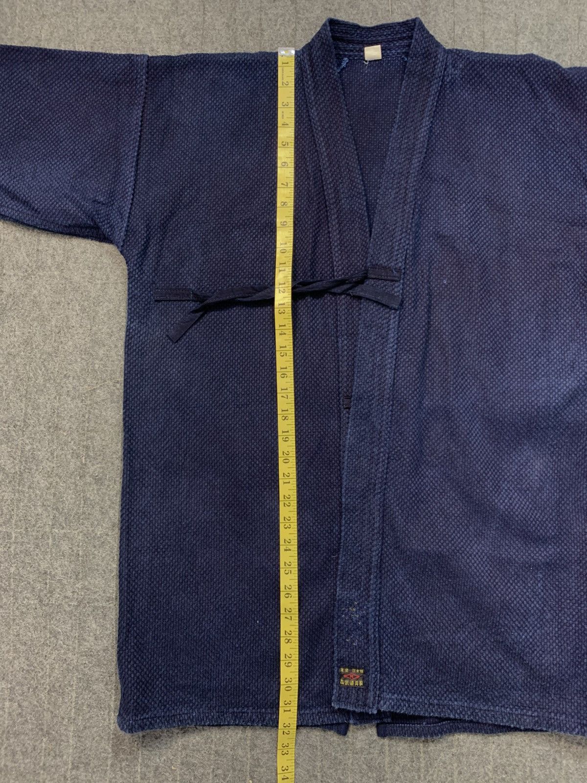 Other Sashiko Noragi Haori Heavy Denim Robe Kimono Boro Kendo Size US L / EU 52-54 / 3 - 9 Thumbnail