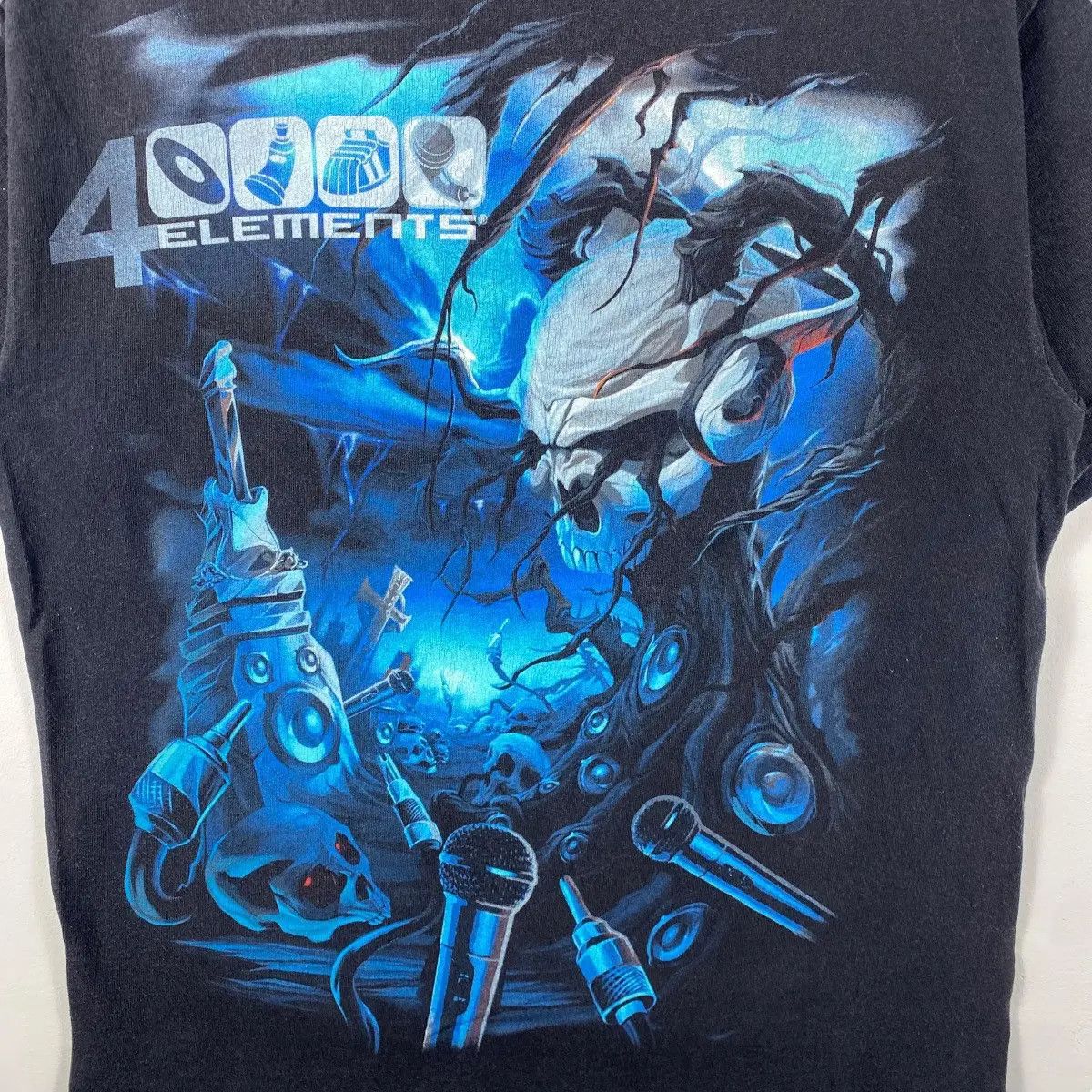 Other Vintage 00's 4 ELEMENTS Skull Graphic Tee Shirt Medium Size Size US M / EU 48-50 / 2 - 2 Thumbnail