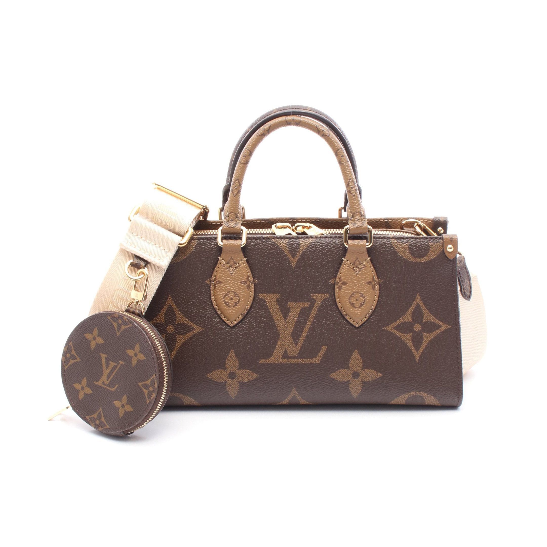 Louis Vuitton Louis Vuitton On-The-Go Ew Monogram Giant Reverse Handbag Brown Light Size ONE SIZE - 1 Thumbnail