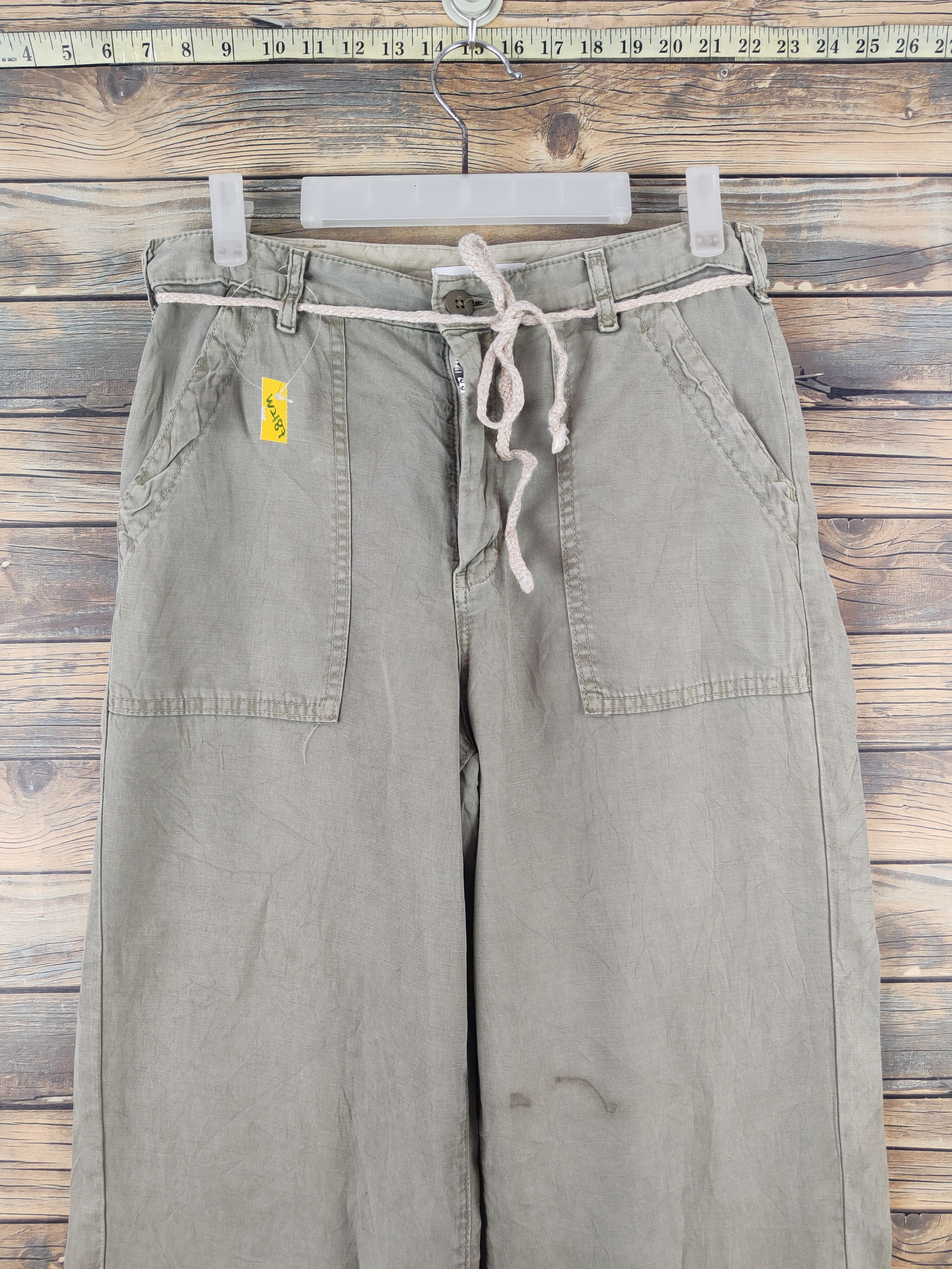 Japanese Brand × Vintage Something Green Faded Casual Pants #W2187 Size 30" / US 8 / IT 44 - 2 Thumbnail