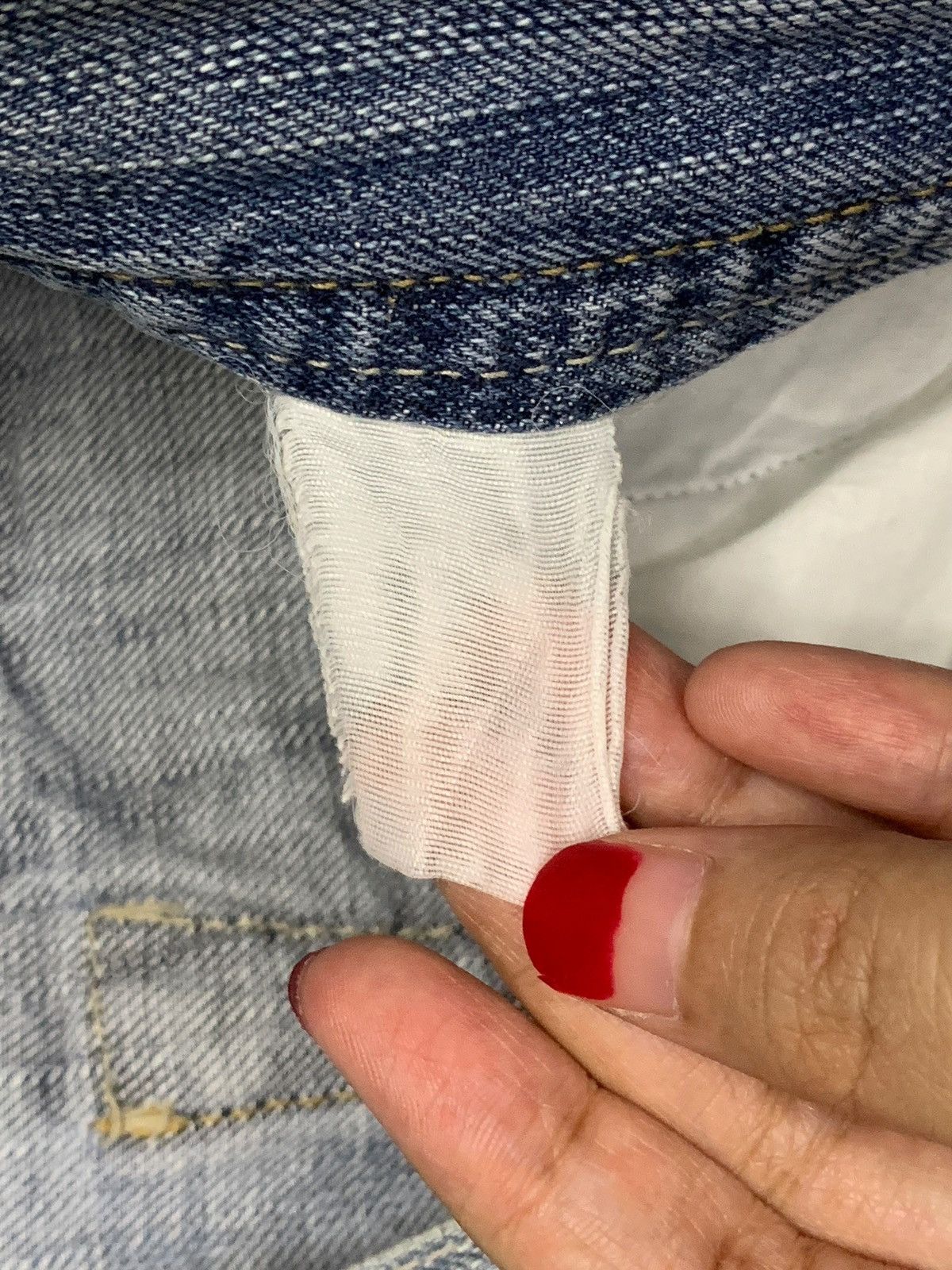 Japanese Brand Vintage Japanese Brand Light Wash Distressed Bootcut Jeans Size US 33 - 10 Thumbnail